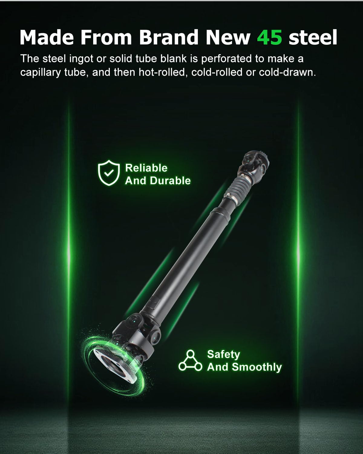 SCITOO Front Drive shaft Assembly Propeller Shaft Compatible For Dodge Ram 2500 3500 2003-2013 938-163 65-9540 938163 659540 - [