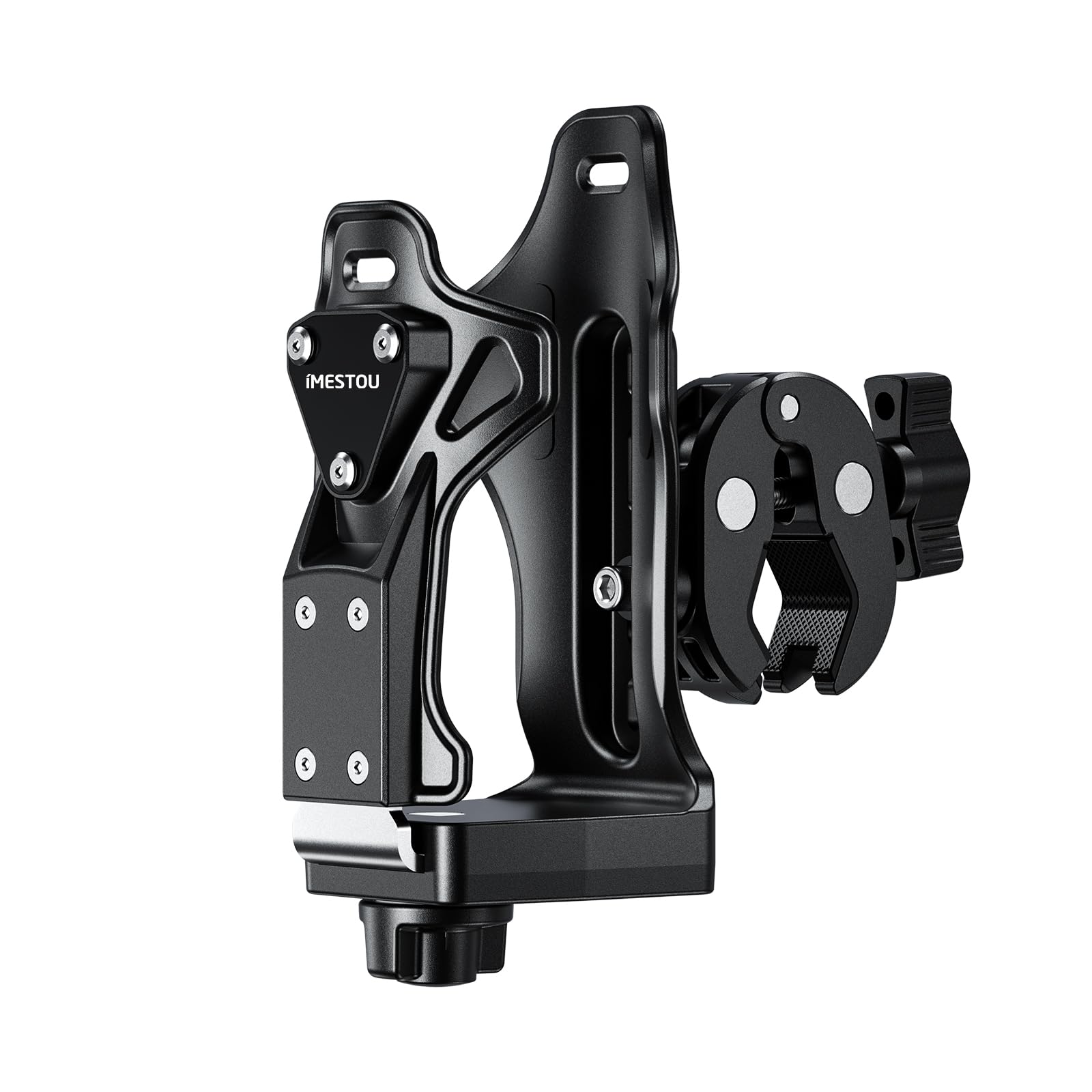 iMESTOU Motorcycle Cup Holder, ATV Water Bottle Holder Compatible with 50-90mm Dia. Cups Drinking Bottles Fits for 12-45mm Handl