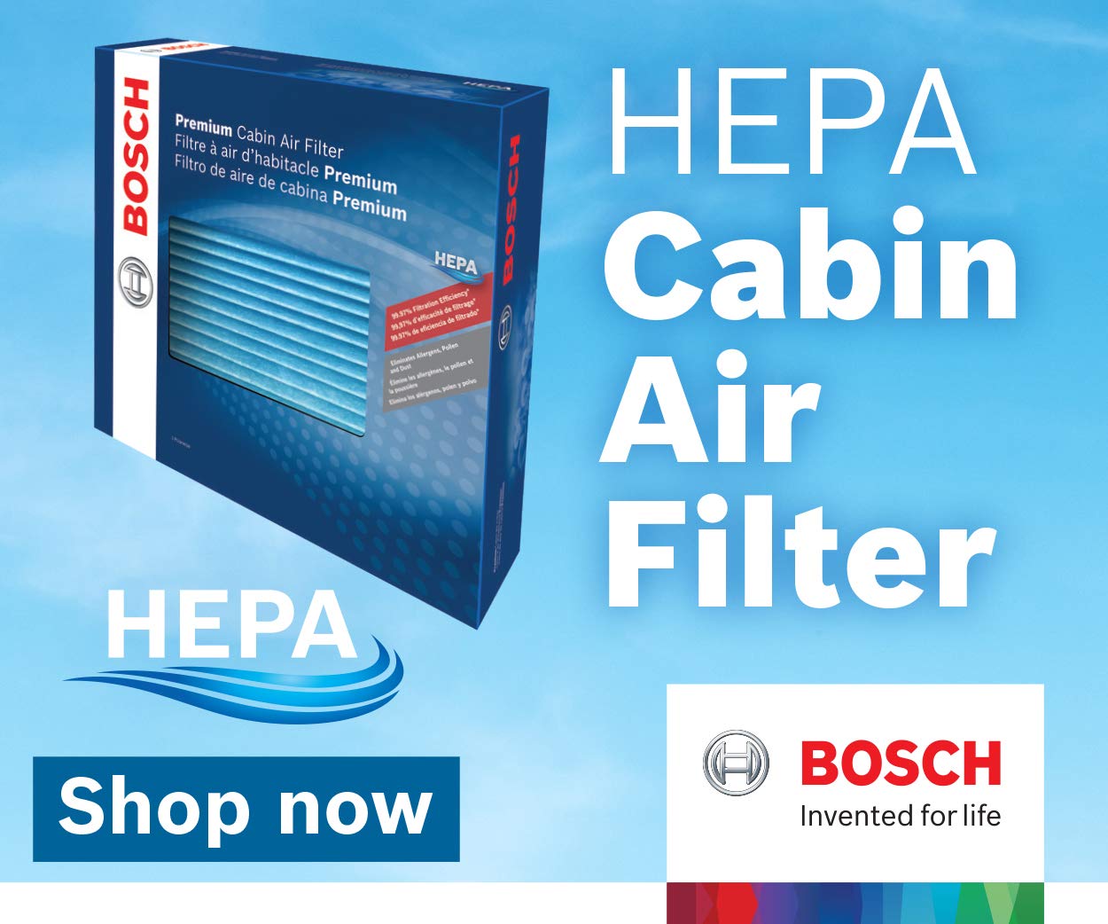 Bosch 6064C Hepa Cabin Air Filter - Compatible With Select Ford Escape; Mercury Mariner