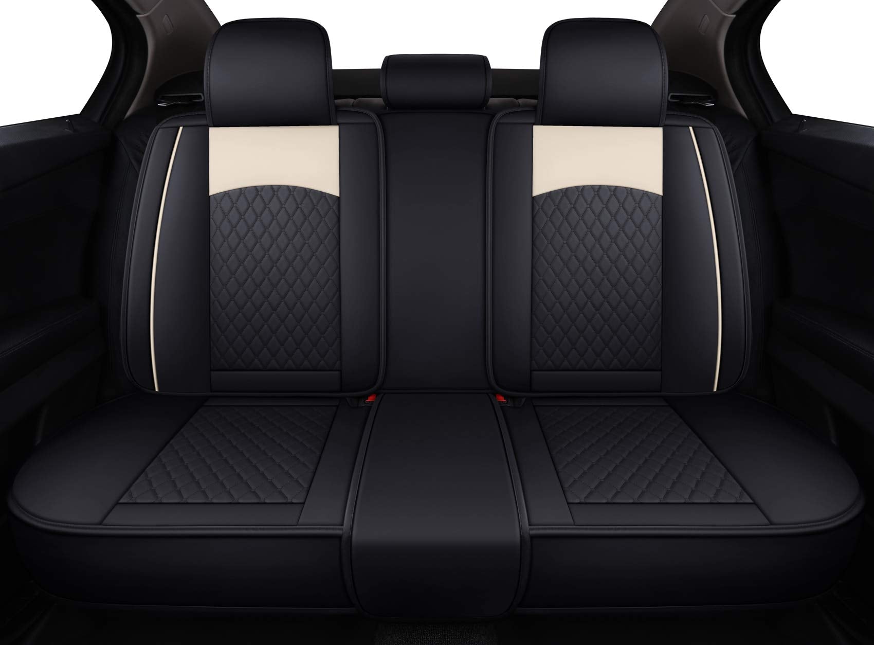 Aierxuan Leather Universal Car Seat Covers Split Bench 40/60 For Honda Acura Chevy Nissan Lexus Toyota Kia Ford Buick Volvo Vw A