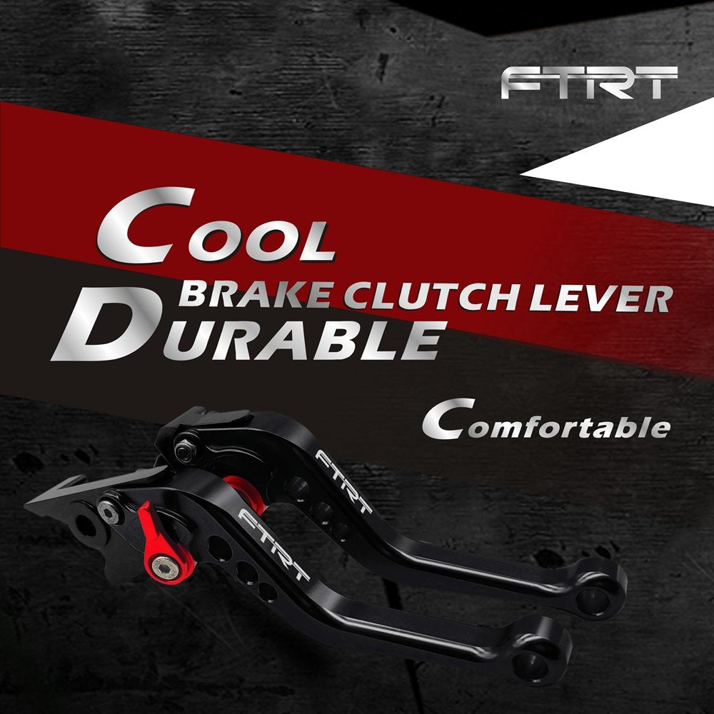 Ftrt Adjustable Brake Clutch Levers Compatible With Grom Msx125 2014-2023, Cbr250R 2011-2013,Cbr300R/Cb300F/Fa 2014-2022,Cb400F/