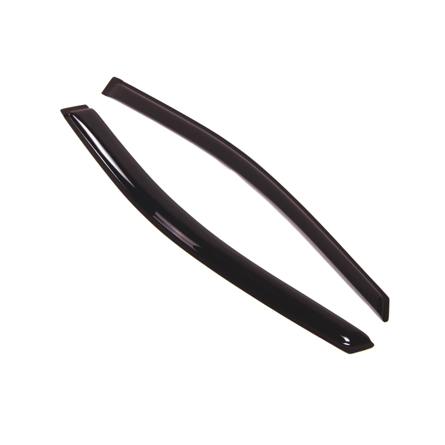 Tuningpros Wd2-107 Dark Smoke 2 Pcs Set Window Visor (Outside Mount) Deflector Rain Guard Compatible With 2008-2016 Chrysler Tow