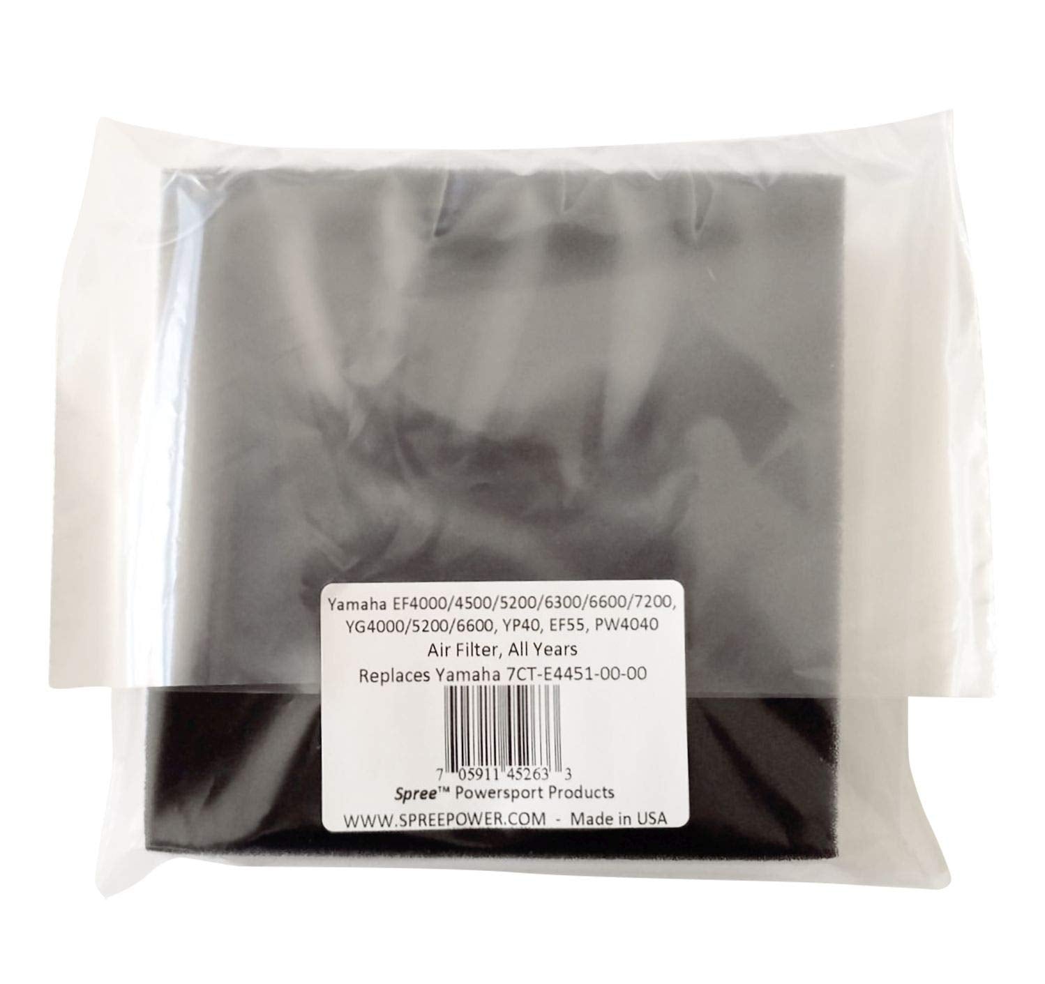 Spree Compatible/Replacement Air Filter For Yamaha Generator Ef4000/7000 Yg4000/6600