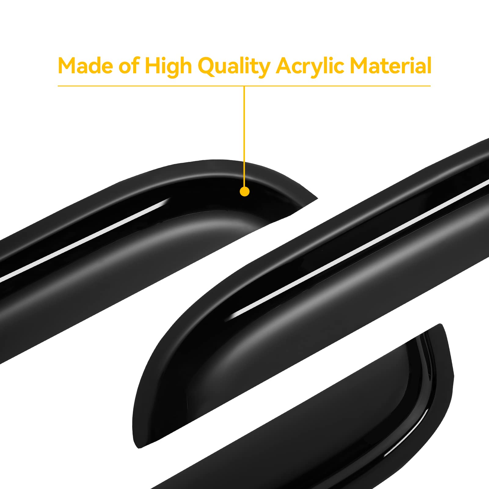 Window Visors Rain Guards For 1997 1998 1999 2000 2001 2002 2003 Ford F150 Supercab, Window Vent Shade Wind Deflectors For 97 98