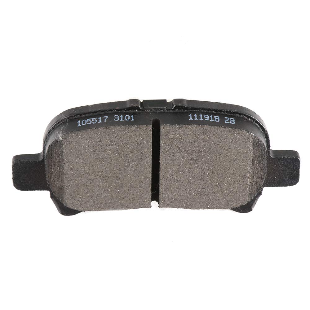 Cciyu D828 Ceramic Rear Brake Pad Set - Fit For Toyota Avalon (2000-2007), Camry (2000-2006), Solara (2000-2008)