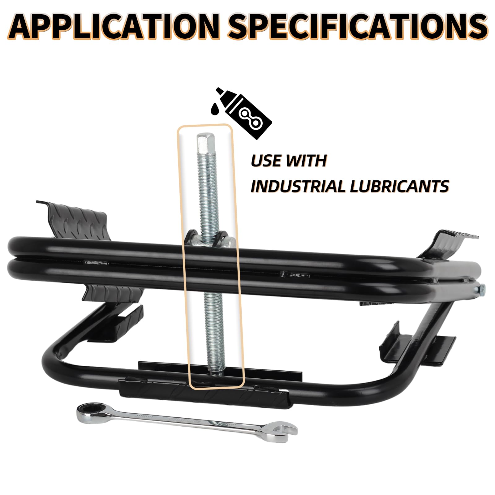 OULEME Light Trailer Tire Leveler with Ratchet Wrench, RV Camper Leveling System Fits Most 13, 14 and 15 Trailer Wheels, E