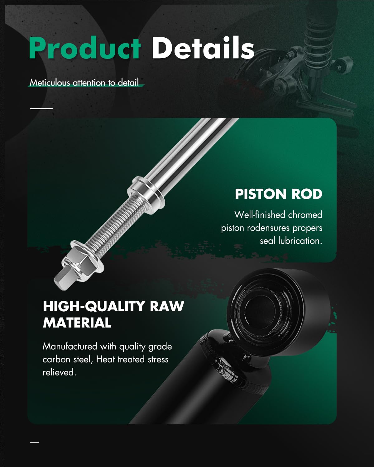Shocks,Scitoo Rear Gas Struts Shock Absorbers Fit For 2006 2007 2008 Hyundai Sonata, 2006 2007 Hyundai Azera, 2007 2008 2009 Kia
