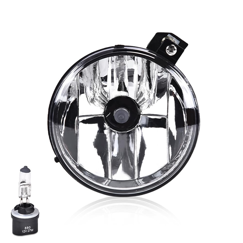 Grand Orange Bumper Fog Light Lamp Front Right Passenger Side W/Bulbs Compatible With 2001-2004 Dodge Dakota/2001-2003 Dodge Dur