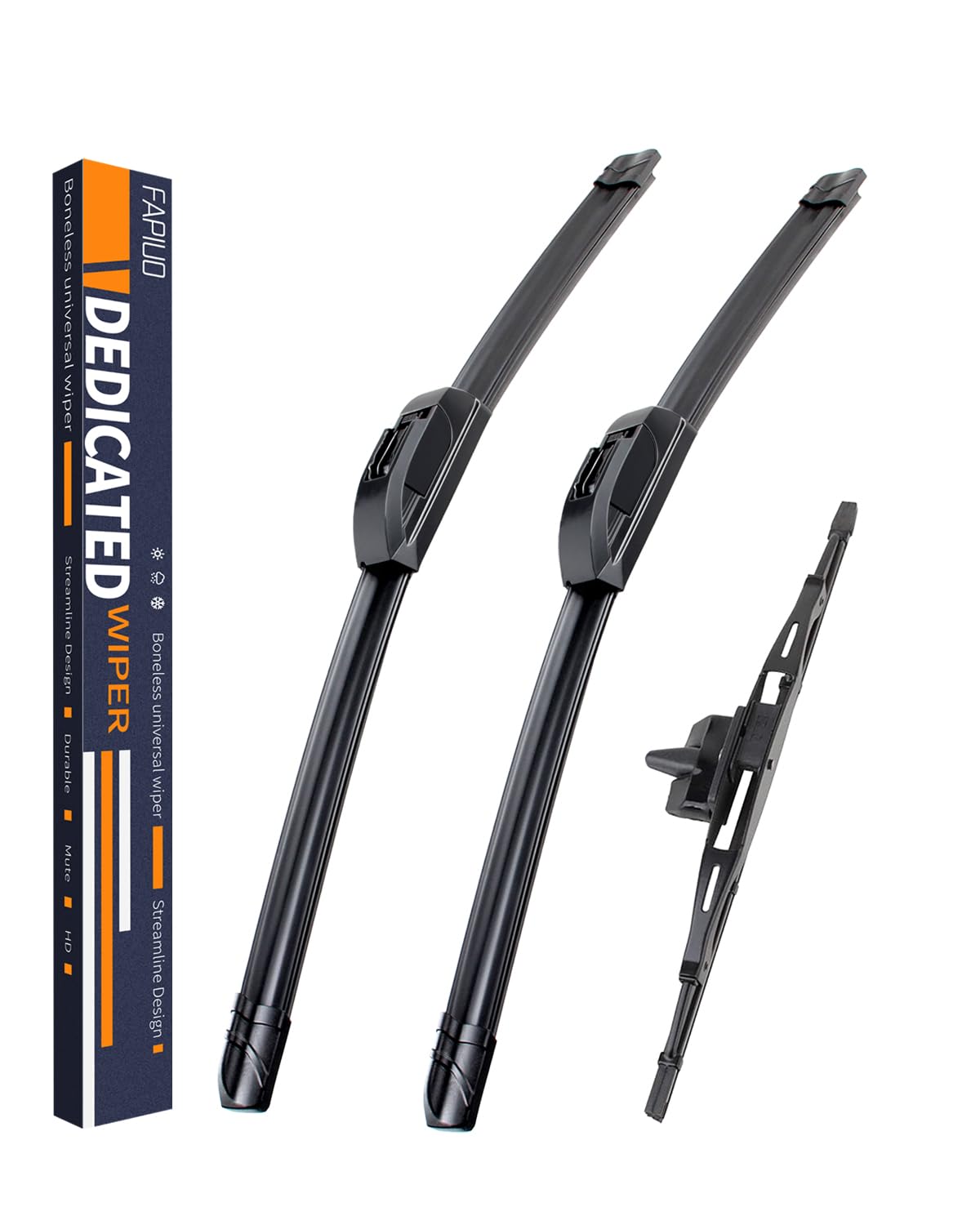 Replacement For Toyotafj Cruiser 2007-2014 Silent Wipers -Fapiuo Front And Rear Windshield Wipers 16''+14''+14''+10'' Full Blade