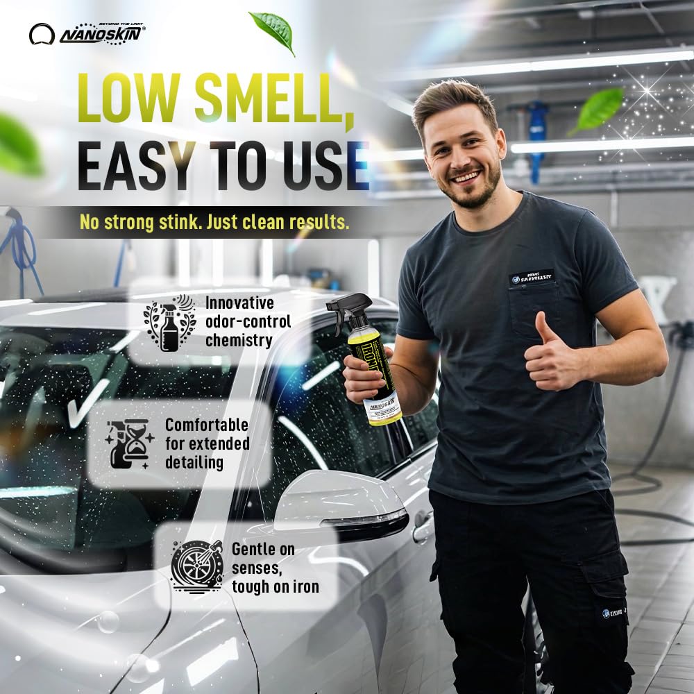 Nanoskin Iron Free Paint, Wheel And Glass Decontamination Fall Out Remover 5 Gallons - Removes Iron Particles In Car Paint, Moto