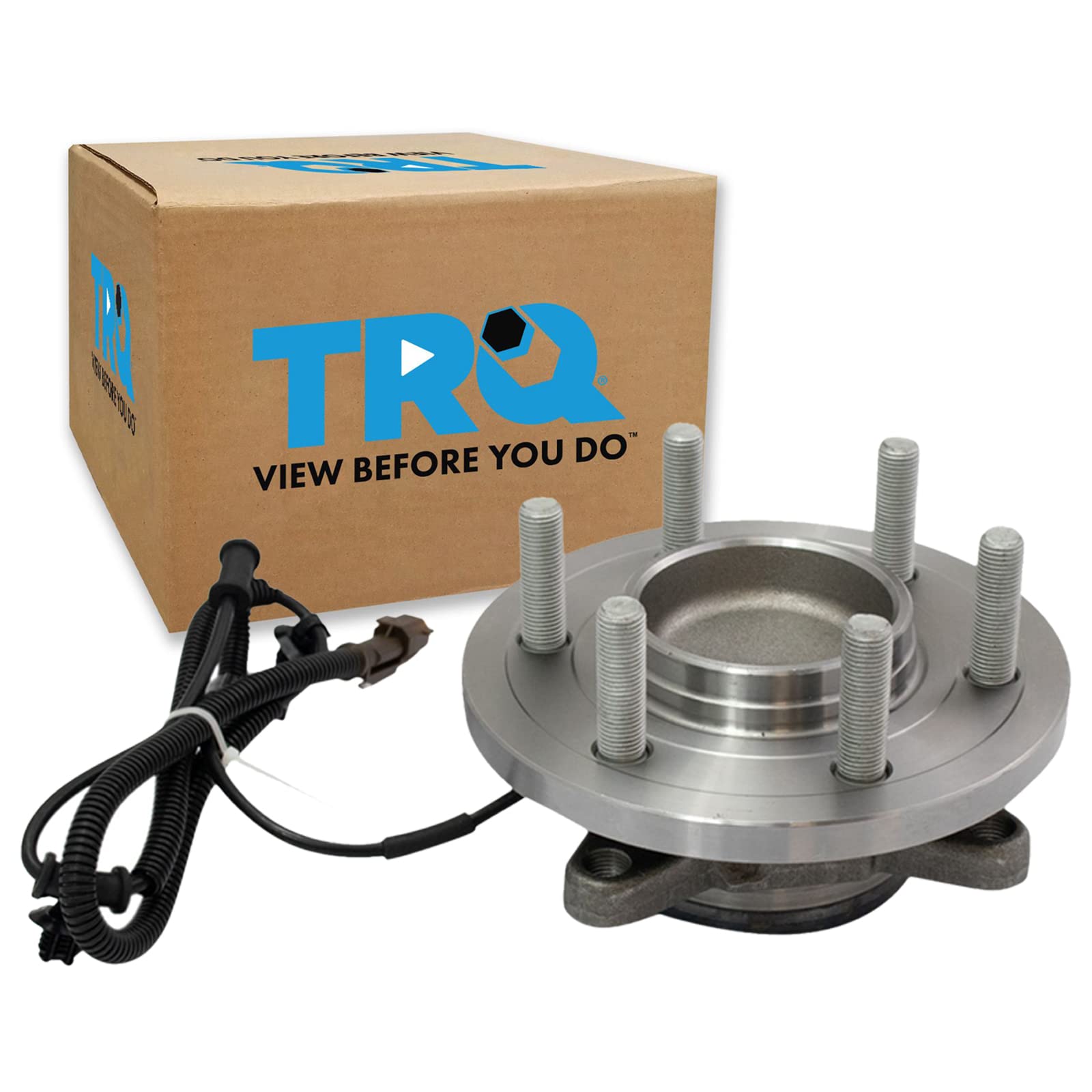 Trq Front Passenger Side Wheel Bearing & Hub Assembly With Abs Sensor Compatible With 2015-2017 Ford F-150