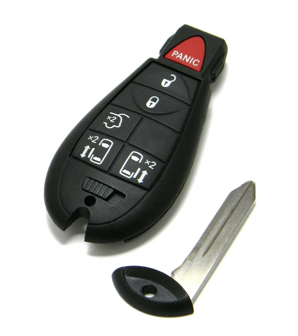 Oem 6-Button Fobik Key Fob Remote Compatible With 2008-2016 Chrysler Town & Country (Fcc Id: Iyz-C01C, P/N: 68066868, 56046704)