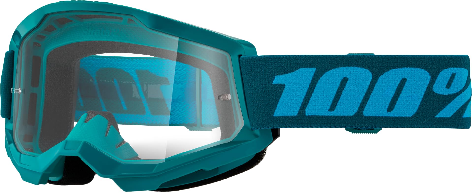 100% Strata 2 Moto/MTB Goggle - Stone; Clear