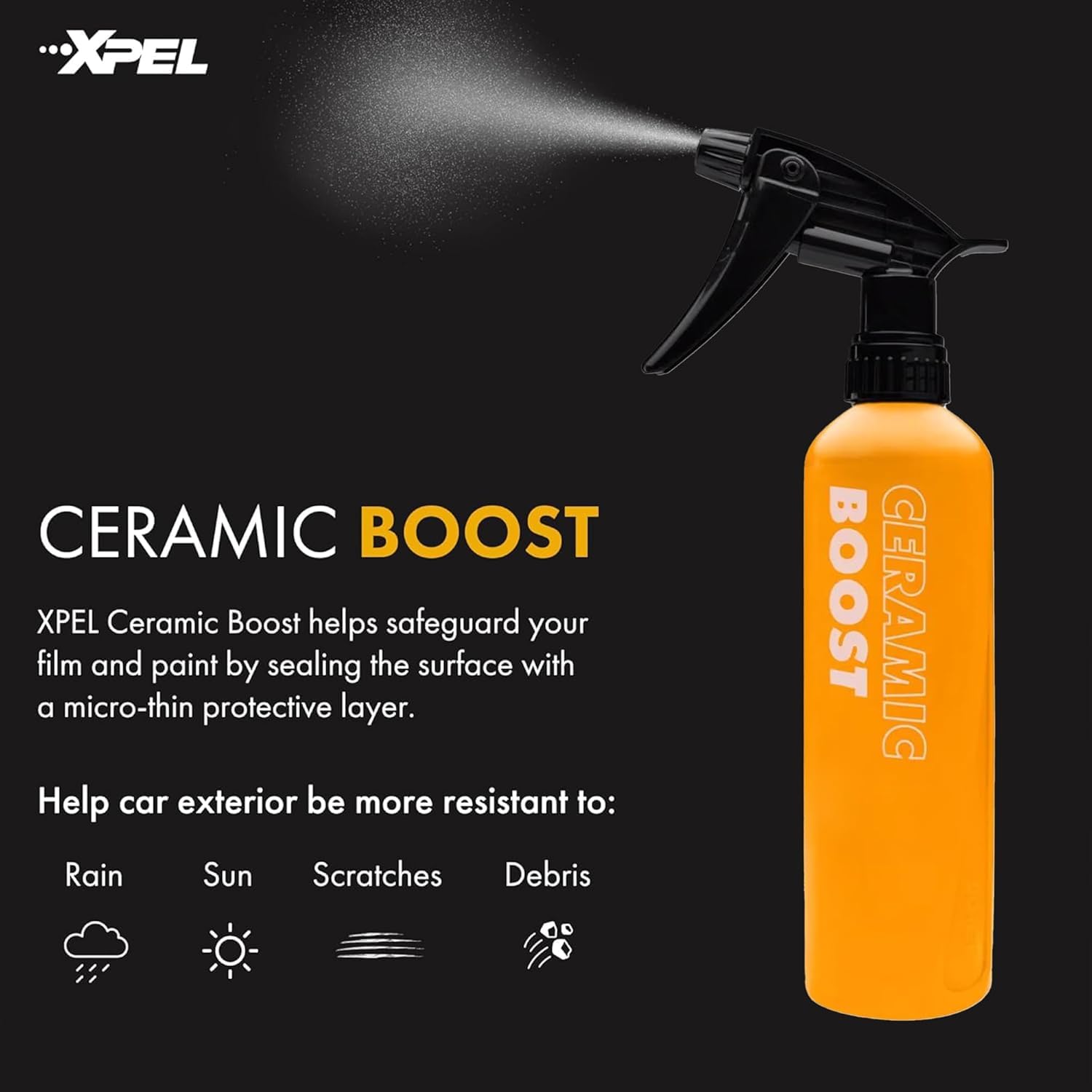 XPEL Ceramic Boost Spray Coating, 5 Gallon - Silicon Dioxide Detailing Spray, White, Safe for Cars, Trucks, RVs & More