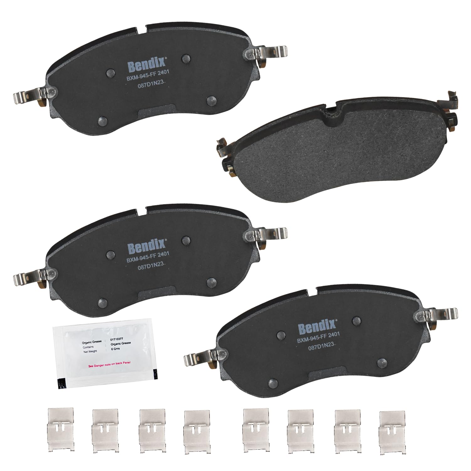 Bendix Priority1 Cfm2401 Semi-Metallic Front Brake Pads For Audi Q4 E-Tron 2023-2022, Q4 E-Tron Sportback 2023-2022, Volkswagen