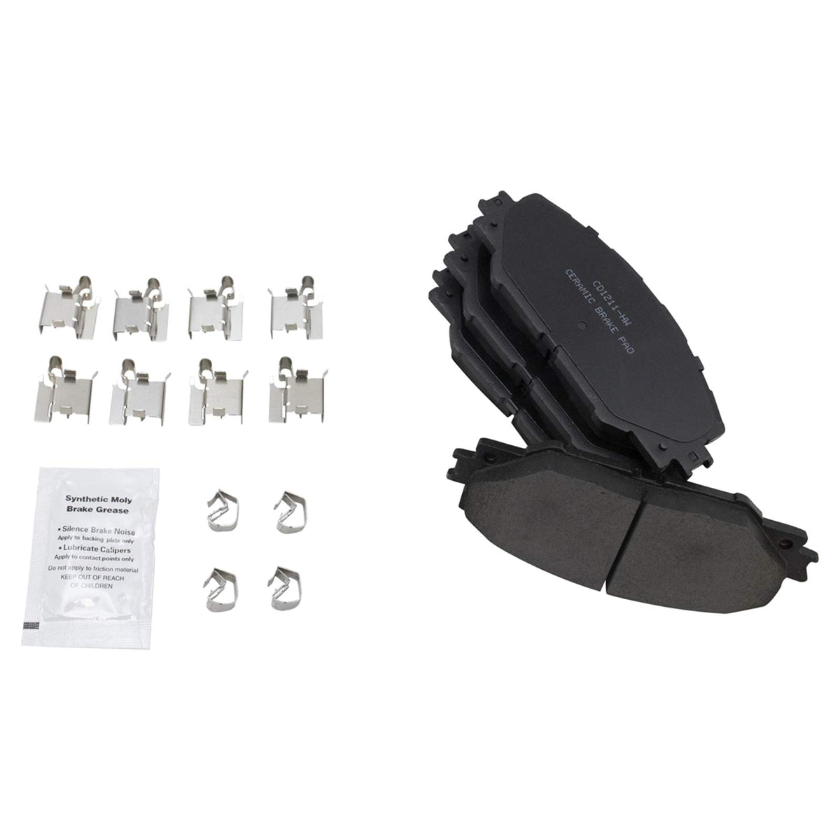 TRQ Front Brake Pads Ceramic Compatible with 2009-2010 Pontiac Vibe 2016 Scion iM 2011-2016 tC 2017-2018 Toyota Corolla iM 2009-