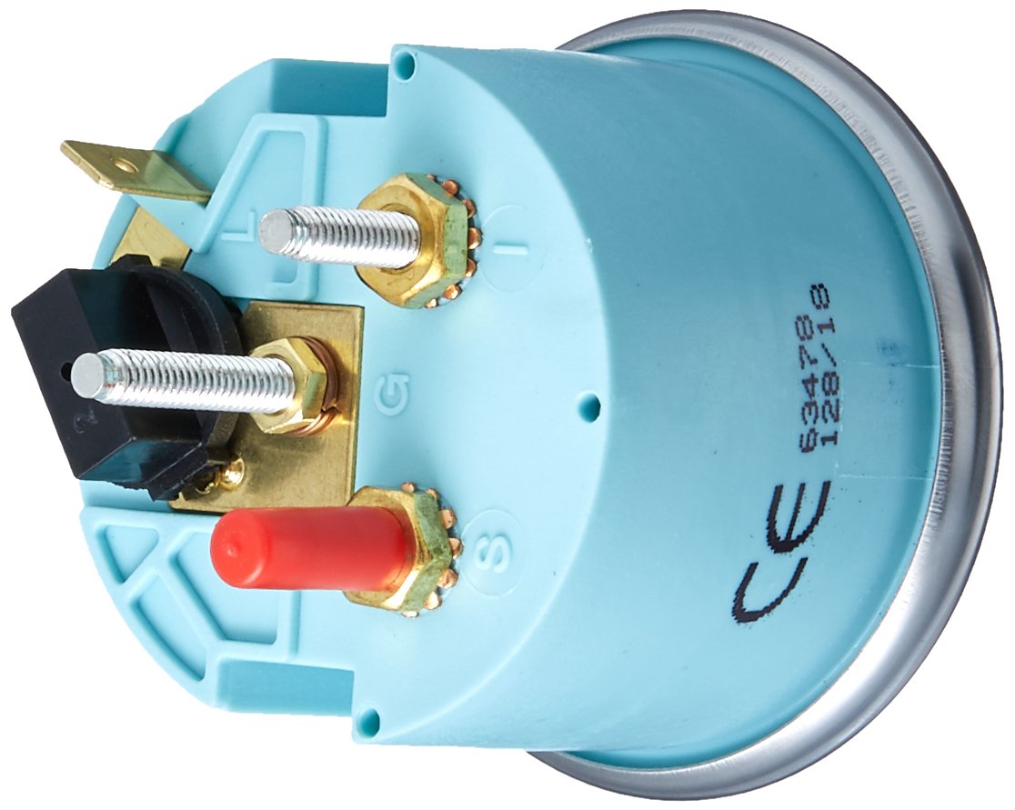 Sierra International 63478P Sterling 8 to 18 Vdc Dial Range Scratch Resistant System Voltmeter, 2''