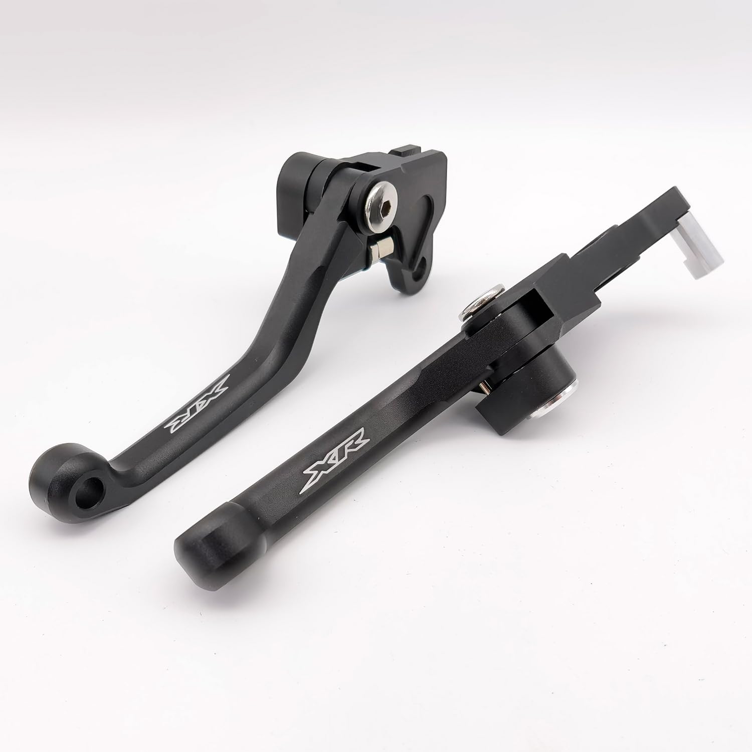 Generic Dirt Bike Brake Clutch Levers Adjustable Replacement For Honda Xr150L 2014-2024 Red Black (Black)