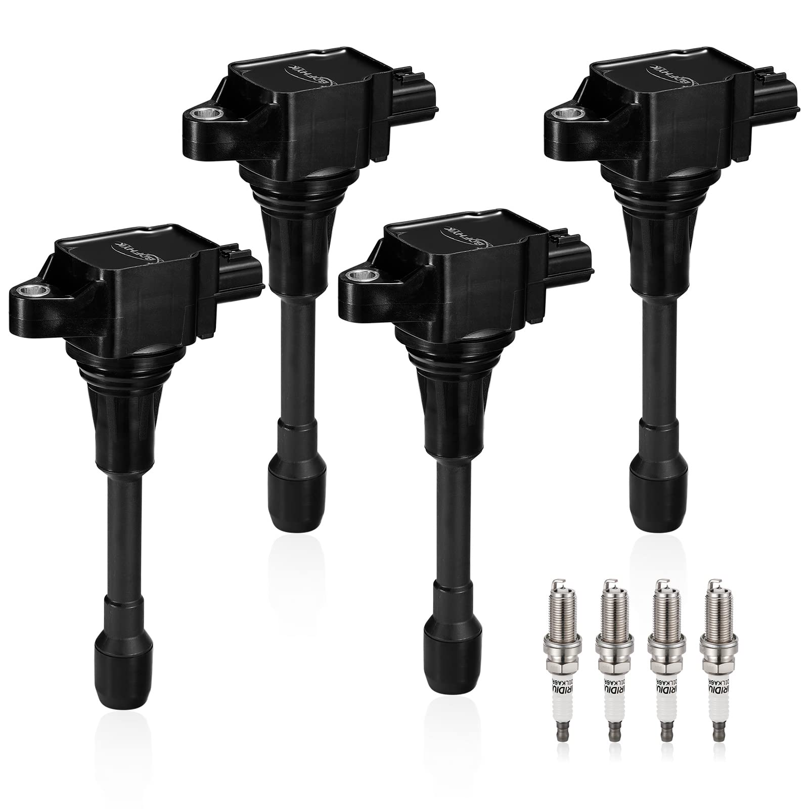 Bdfhyk Ignition Coil Pack And Iridium Spark Plugs Compatible With 2007-2019 Nissan Altima Versa Sentra Rogue Cube Nv200 Uf549 90