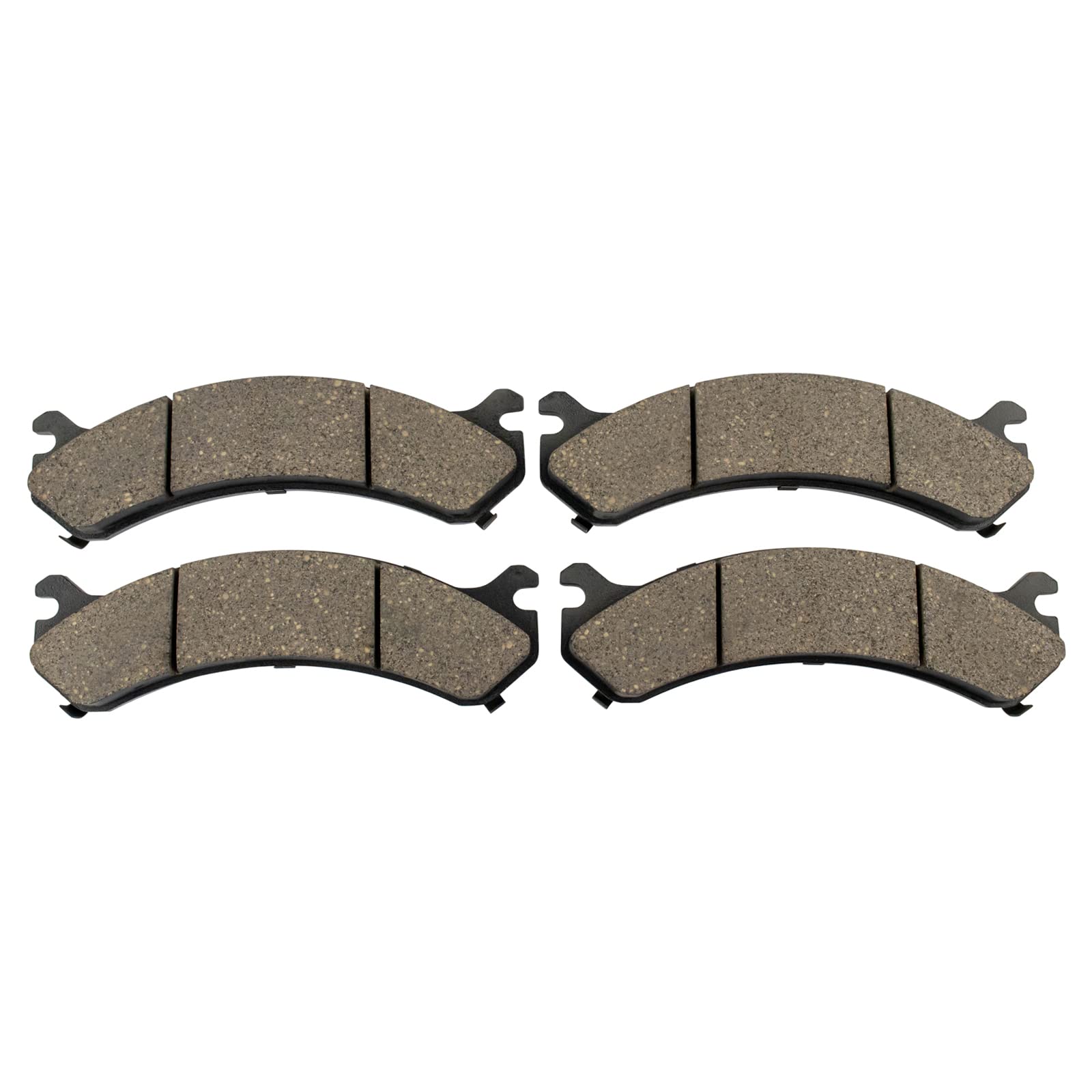 TRQ Rear Brake Pads Ceramic Compatible with 2001-2006 Chevrolet Silverado 3500 2007 Silverado 3500 Classic 2007-2010 Silverado 3