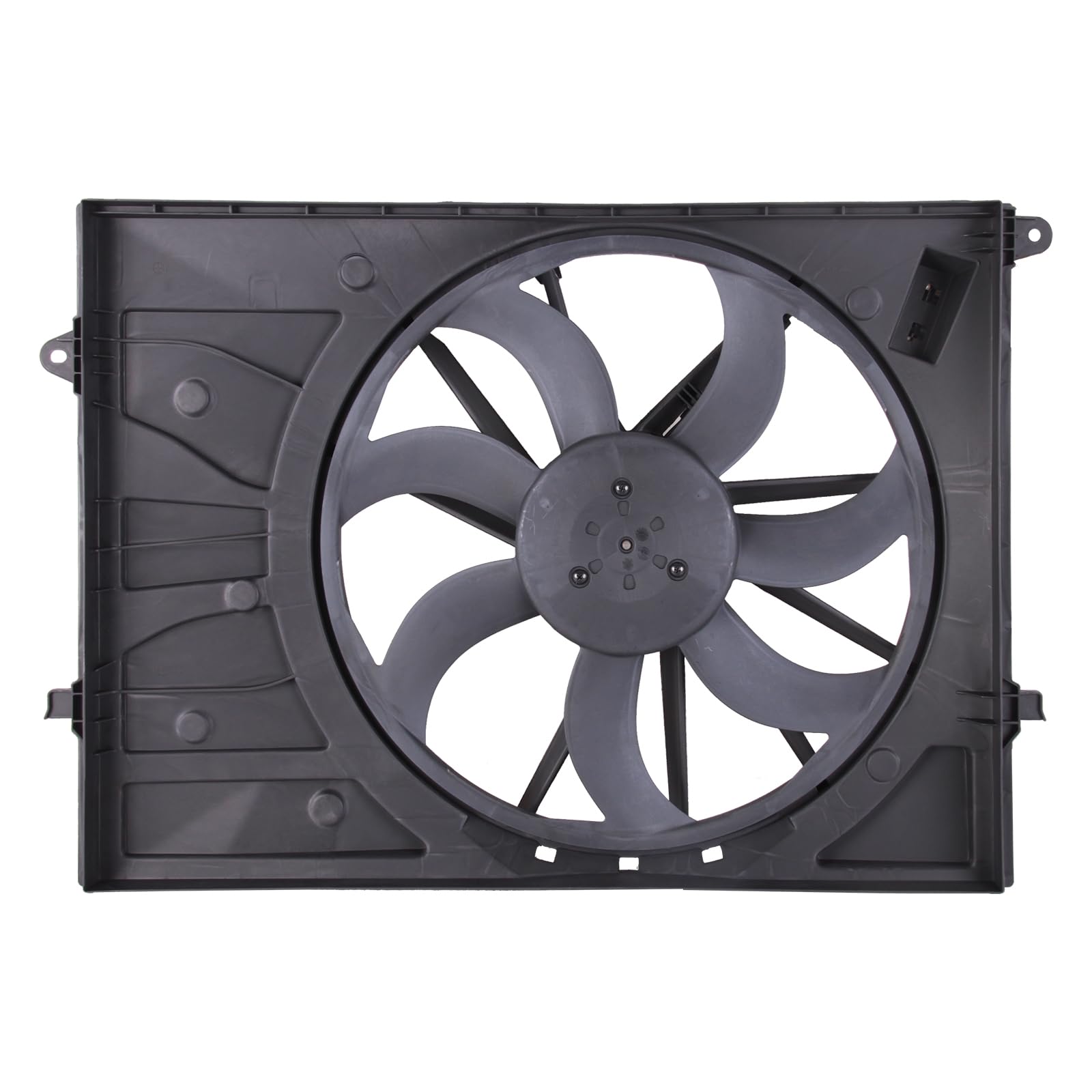 TYG Upgraded Cooling Fan Assembly for 2019-2020 Hyundai Santa Fe L4/2.4 | Racing-Level OE Replacement Engine Radiator for 25380-