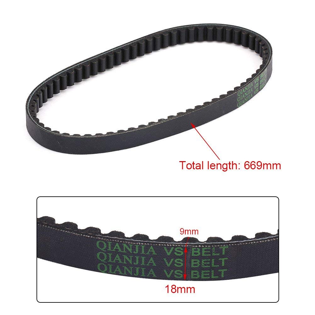 139Qmb Reinforced 669-18-30 Racing Cvt Drive Belt For Gy6 49Cc 50Cc Qmb/Qma 139