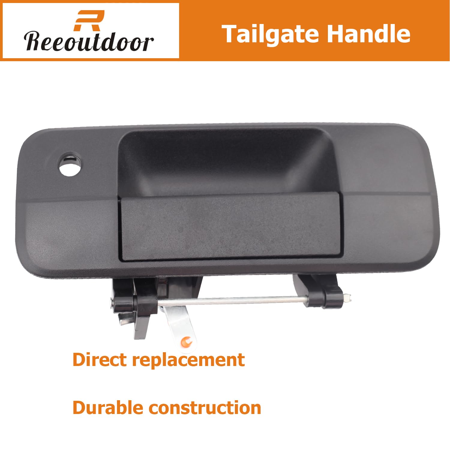 Reeoutdoor Tailgate Handle with Keyhole Compatible with 2007-2013 Tundra, Liftgate Latch Handle Replaces# 69090-0C040, 690900C04