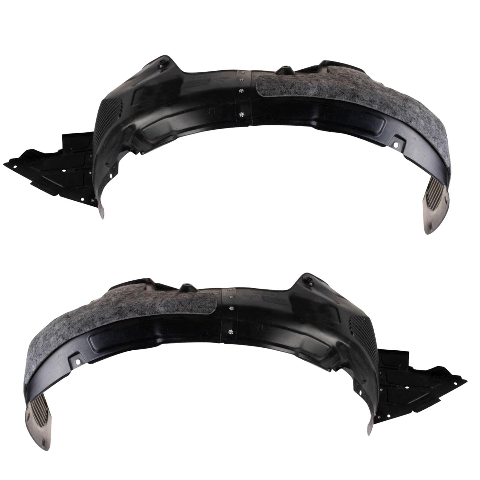 Trq Inner Fender Liner Set Compatible With 2017-2018 Kia Forte5 Ki1248156 Ki1249156