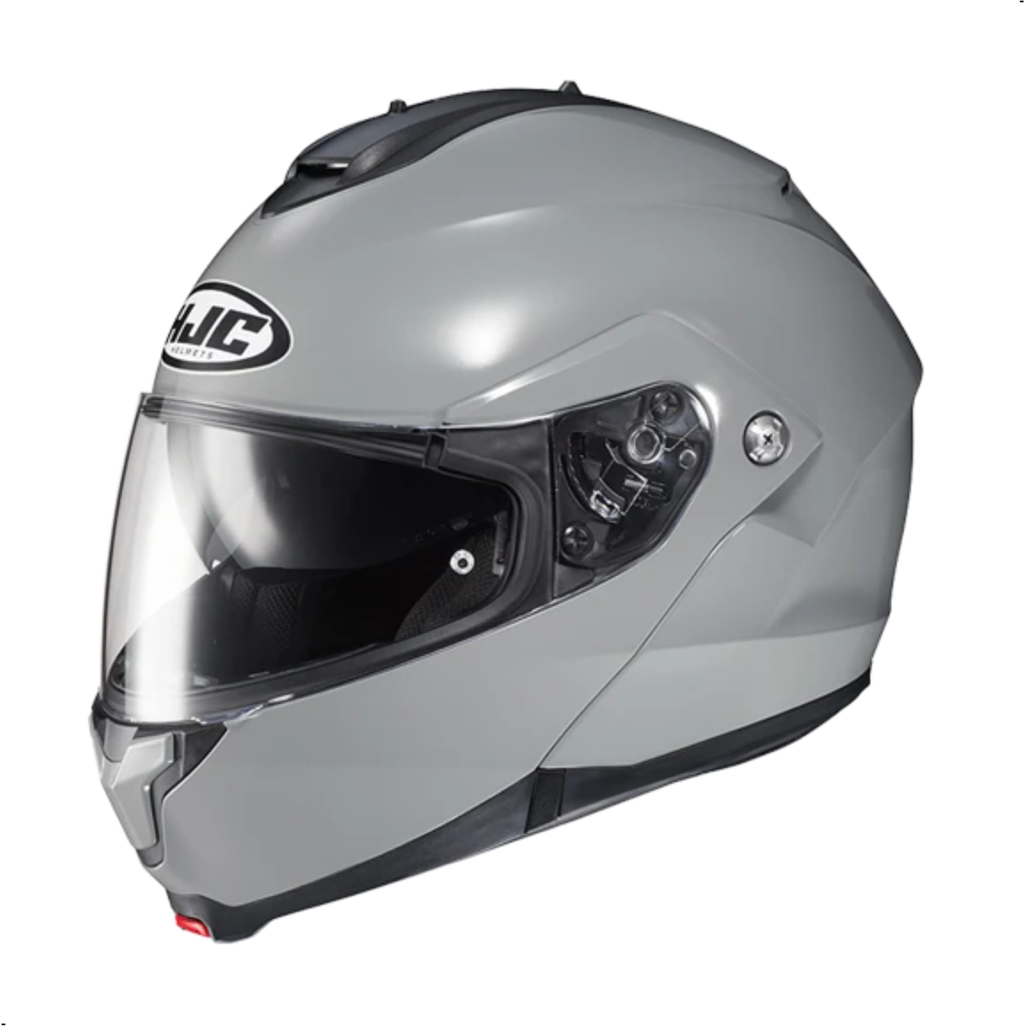 Hjc C91 Solid Modular Motorcycle Helmet With Hj-17 Pinlock Shield, Dot Approved(N.Grey, Small)