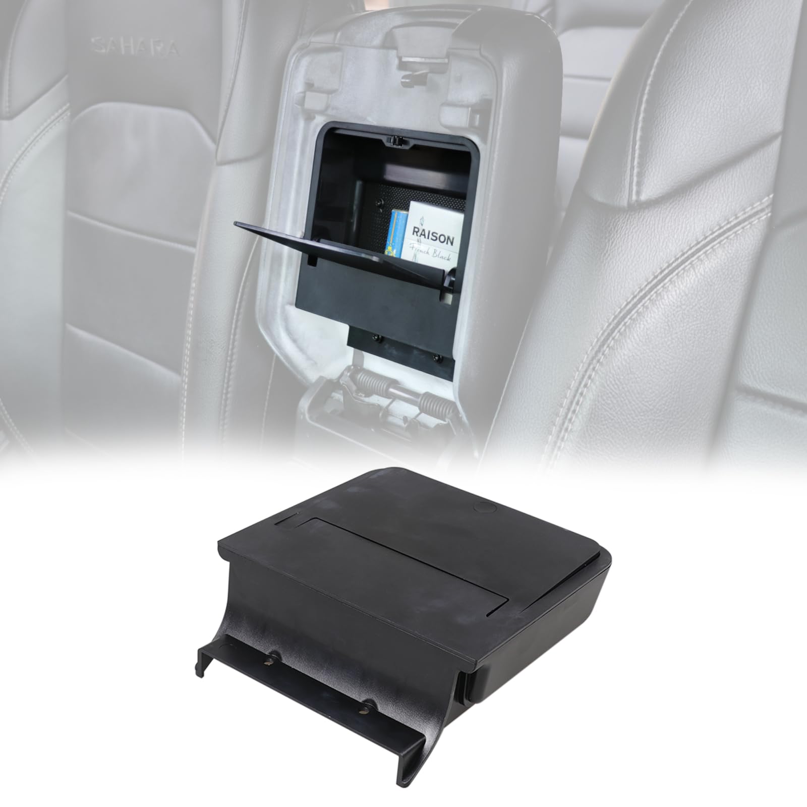 Jhd-Togo For Jeep Wrangler Jl One-Touch Hidden Storage Console Box,Center Console Hidden Storage Box For 2018-2024 Jeep Wrangler