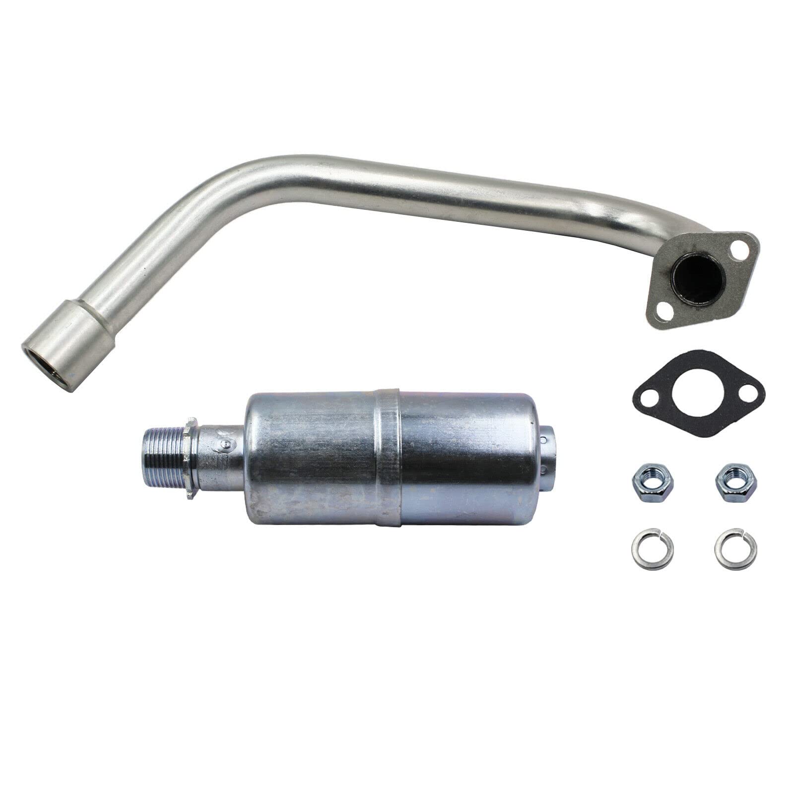 Lostar Exha-Ust Pipe With Muffler For Coleman Ct200U-Ex Camo 196Cc / 6.5Hp Gas Mini Bike