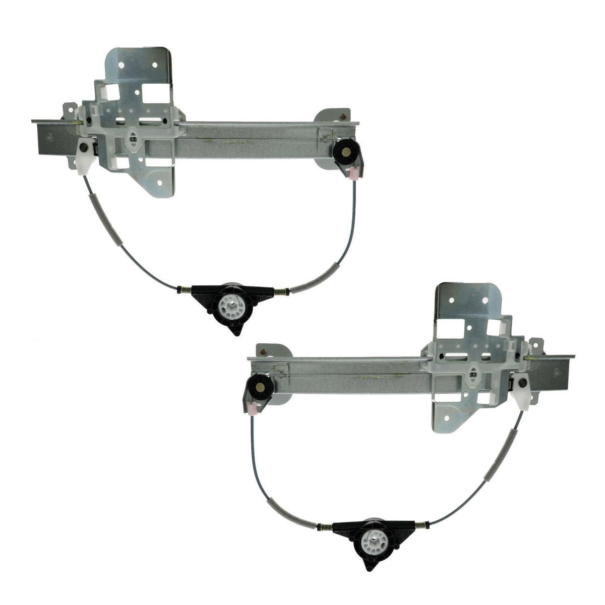 Trq Rear Power Window Regulator Set Compatible With 1995-1997 Lincoln Town Car Fo1550107 Fo1551107