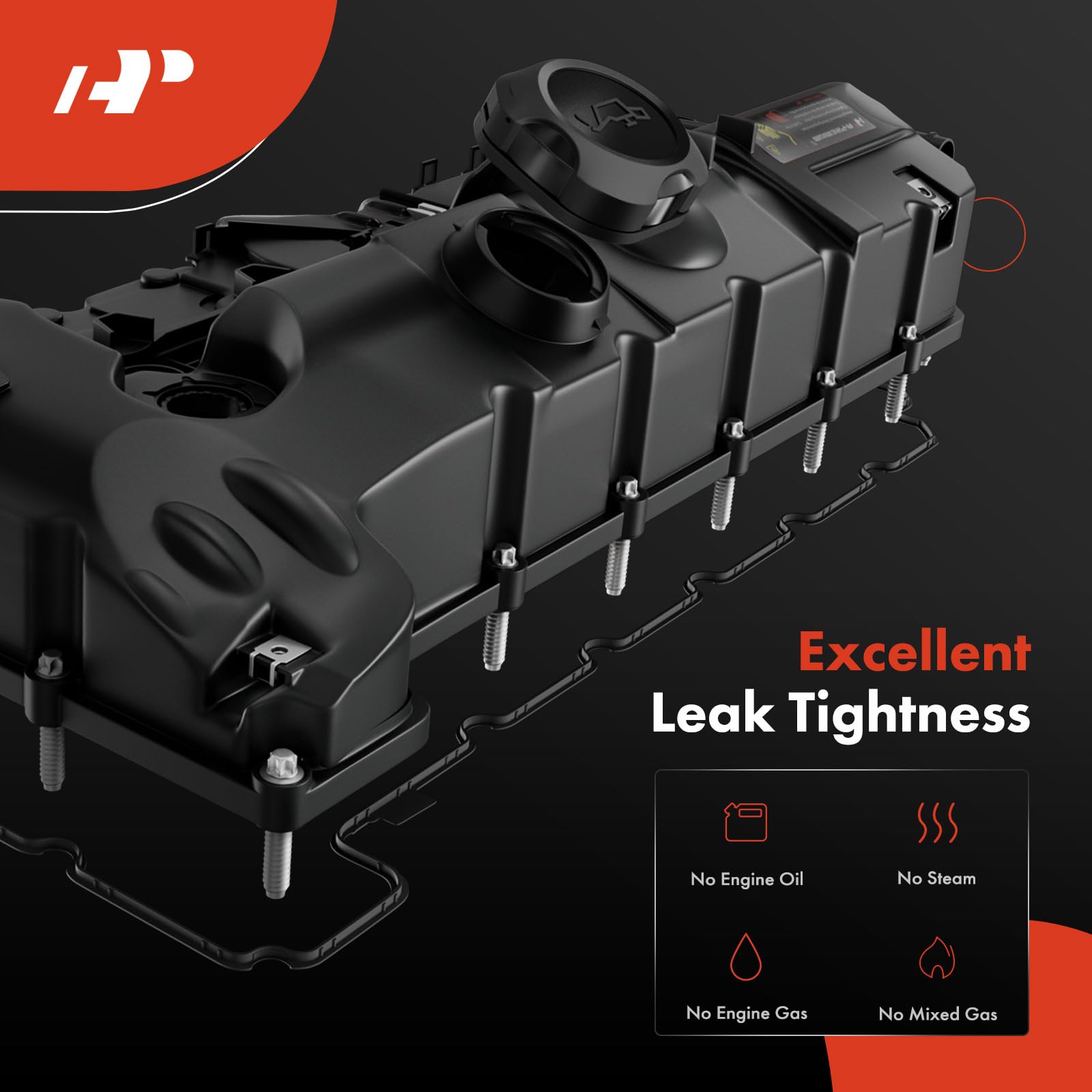 A-Premium Engine Valve Cover - Compatible With Bmw Vehicles - 2.5L, 3.0L - 125I, 128I, 130I, 323I, 325I, 328I, 525I, 528I, 530I,