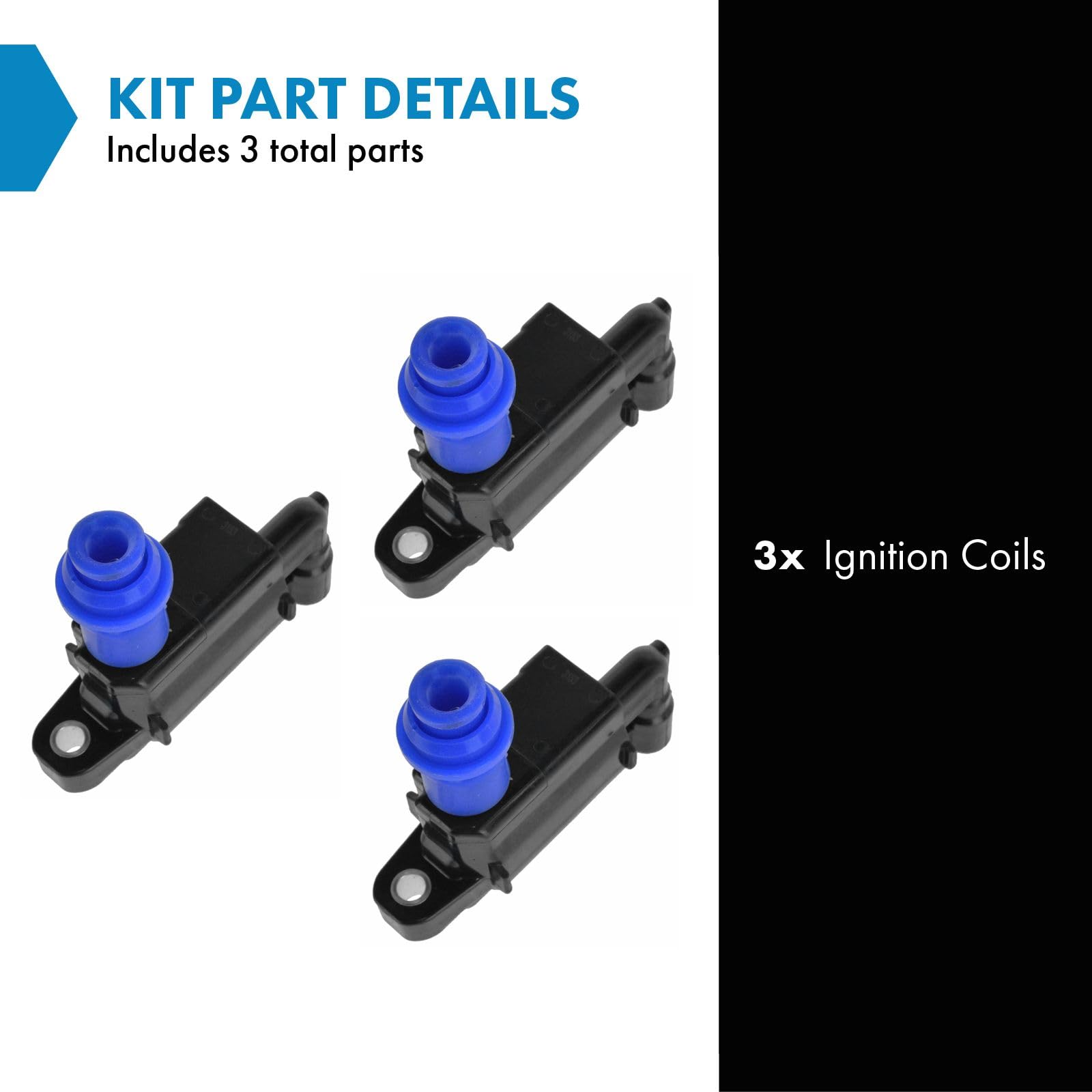 Trq Ignition Coil Set Compatible With 1998-2005 Lexus Gs300 2001-2005 Is300 1998-2000 Sc300 1998 Toyota Supra