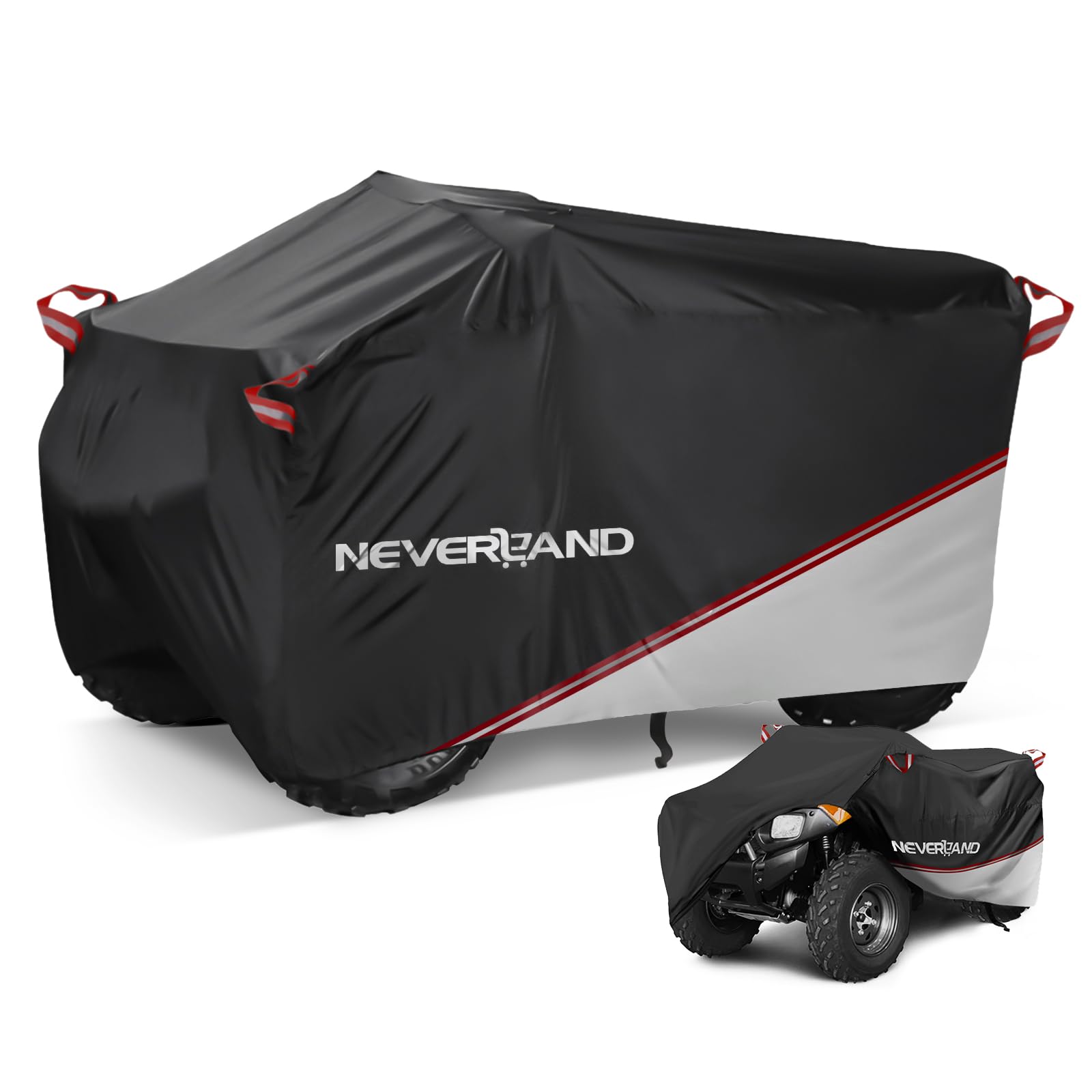 Neverland Waterproof Atv Cover, Outdoor Heavy Duty Quad Cover Tear-Resistant 4 Wheeler Covers All Weather Uv Protection For Pola