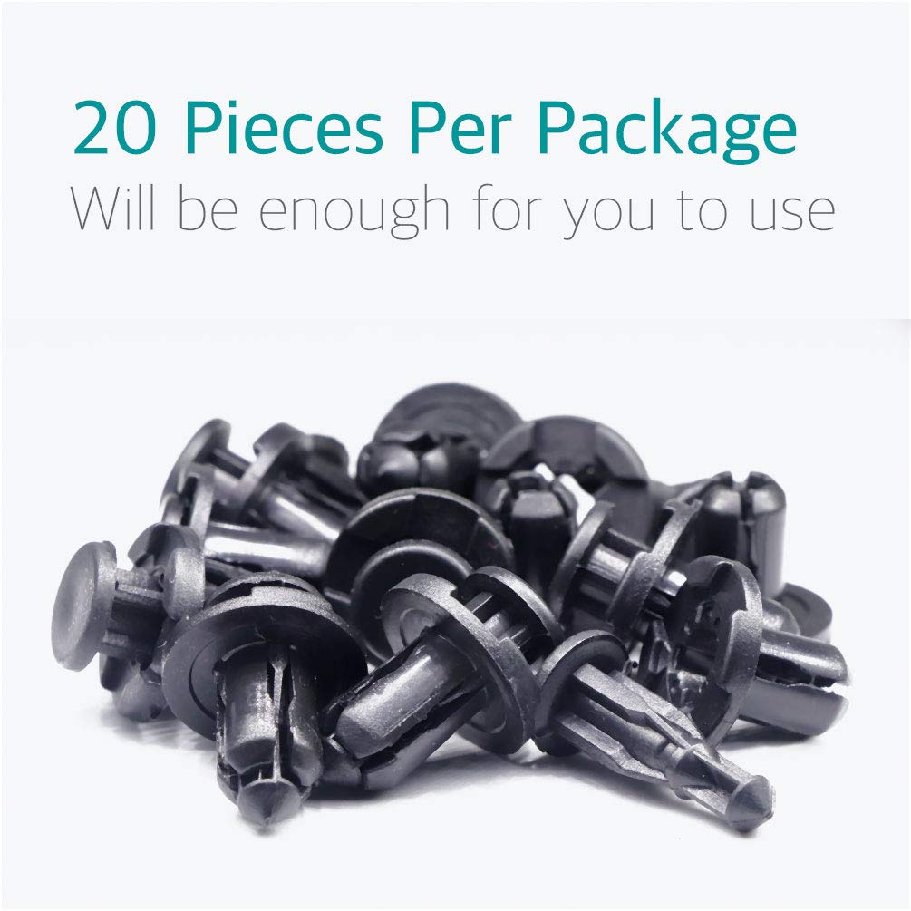 Lantee 20 Pcs Bumper Engine Cover Fender Grille Push-Type Retainer Clips Fasteners For Subaru 90914-0007 Ascent Baja Brz Crosstr