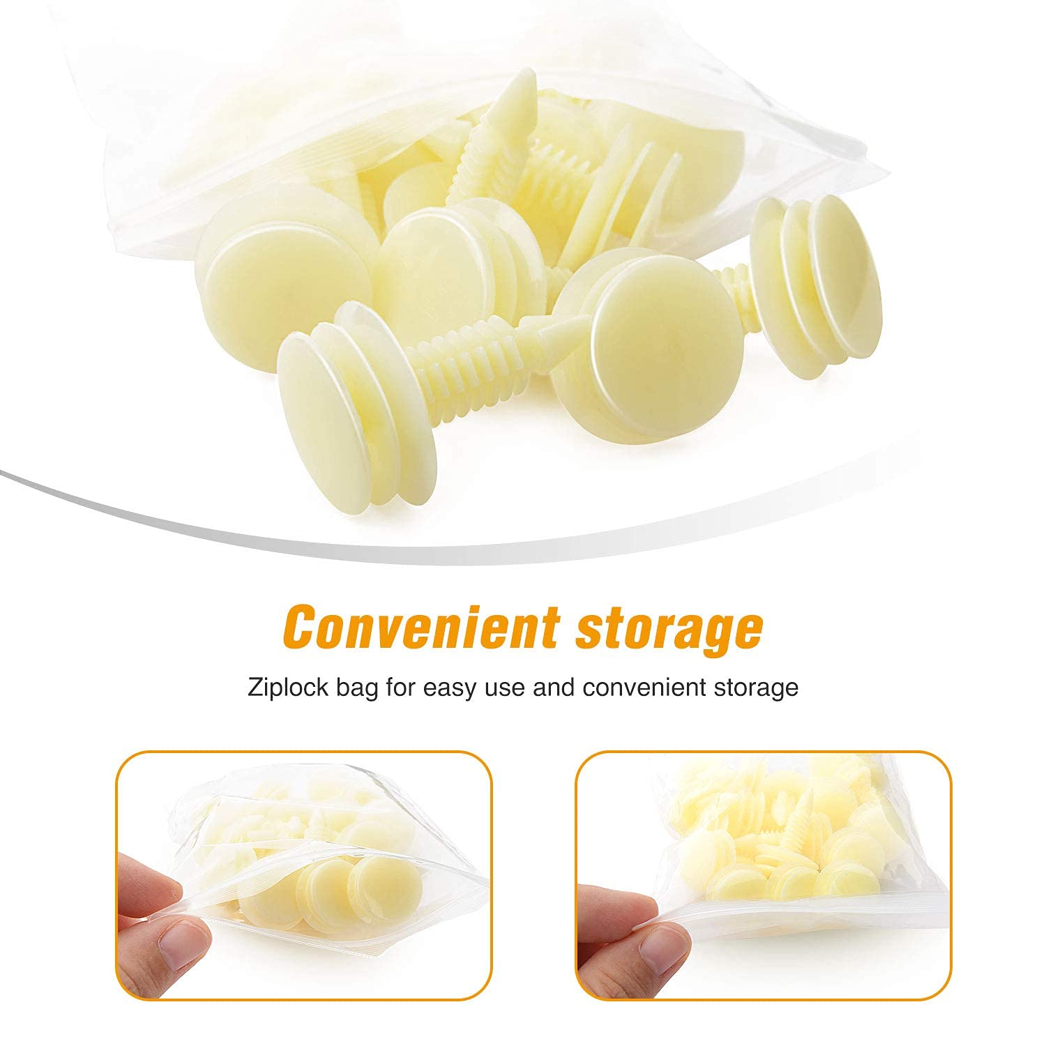 Gooacc 25 Front Door Trim Panel Retainers Clips Replaces For Gm 10153057 Chevy Buick Gmc Jimmy Pontiac Grand Prix 8Mm Hole - 25P