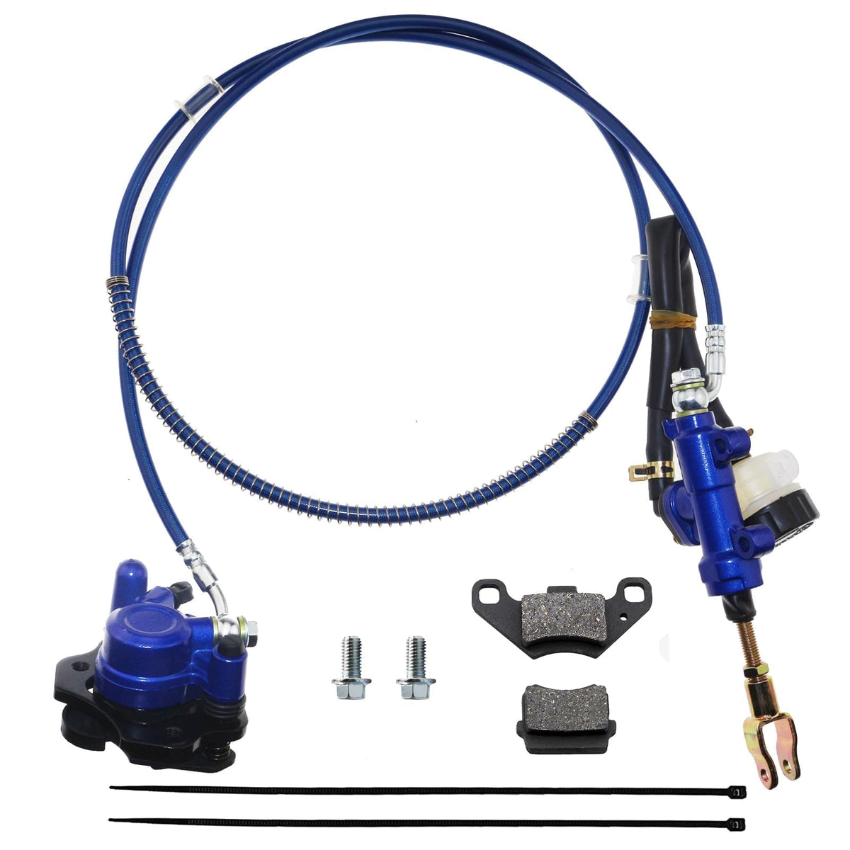 PRO BAT Rear Hydraulic Brake Assembly Caliper Master Cylinder Kit with Extra Bra WBCARB0C4T4LXZB