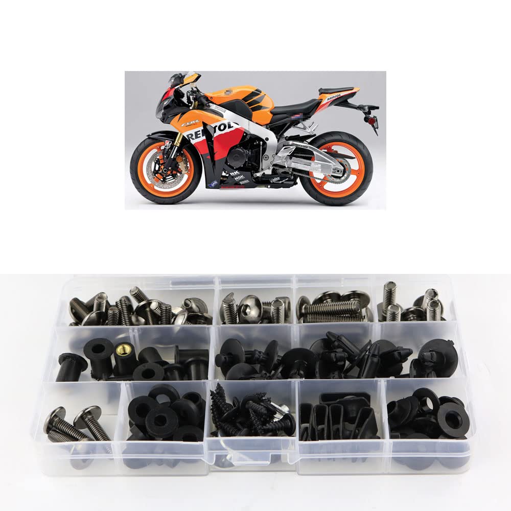 Xitomer Complete Bodywork Screws, Fit for CBR1000RR 2008 2009 2010 2011 2012 2013 2014 2015 2016, Full Set Fairing Bolts/Washers