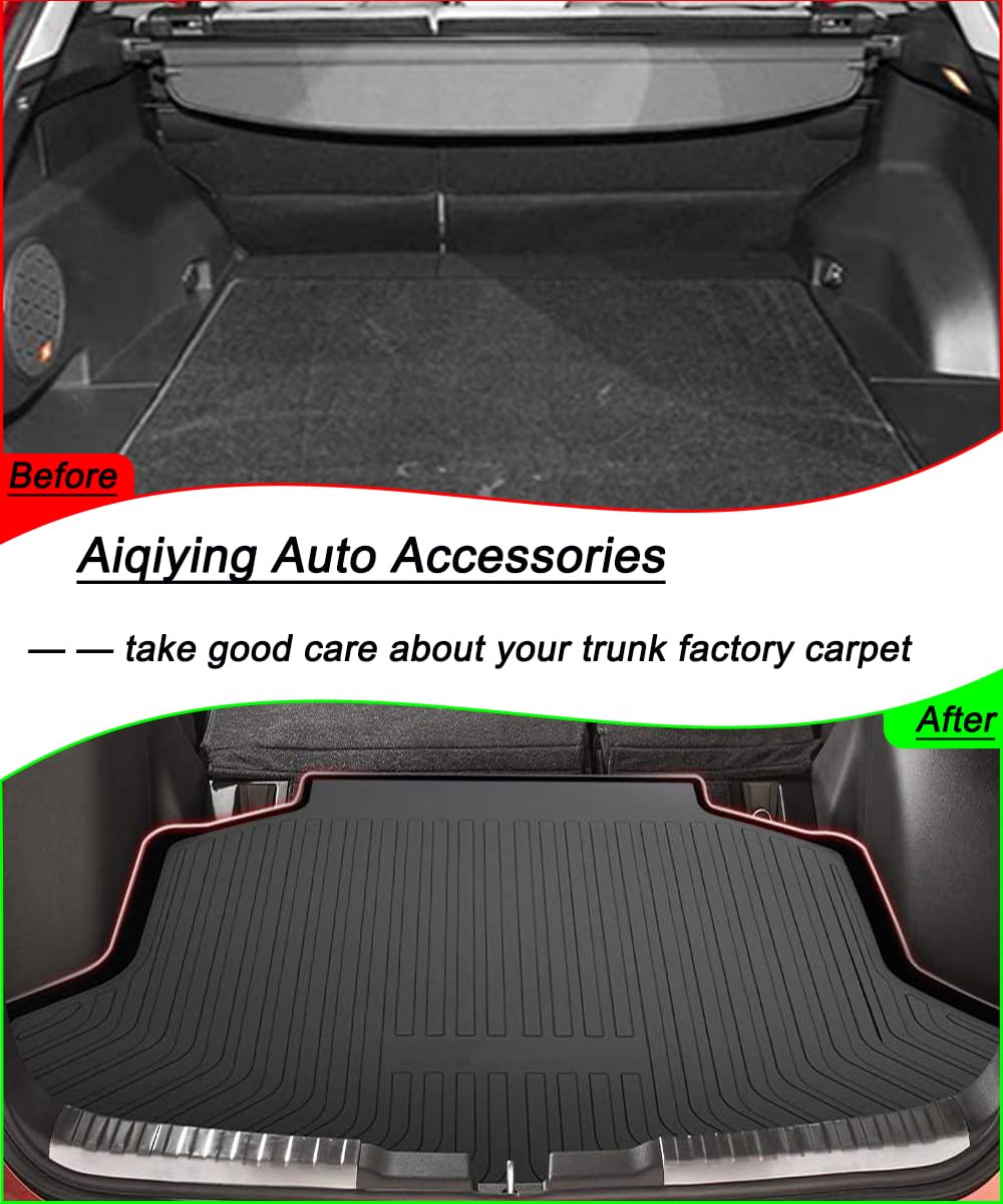 Aiqiying Black 3D Waterproof Cargo Liner for 2023-2026 Honda CR-V 5-Seat Models, Custom Fit Rear Trunk Tray, All Weather Protection