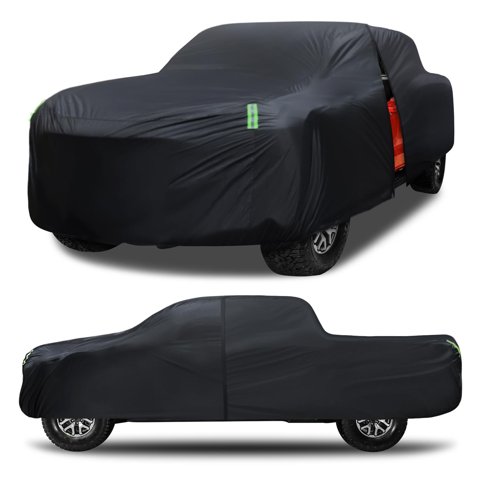 Truck Car Cover Waterproof All Weather Full Outdoor Pickup Car Cover Rain UV Protection, Size T3 Universal Fit for Ford F150 Che