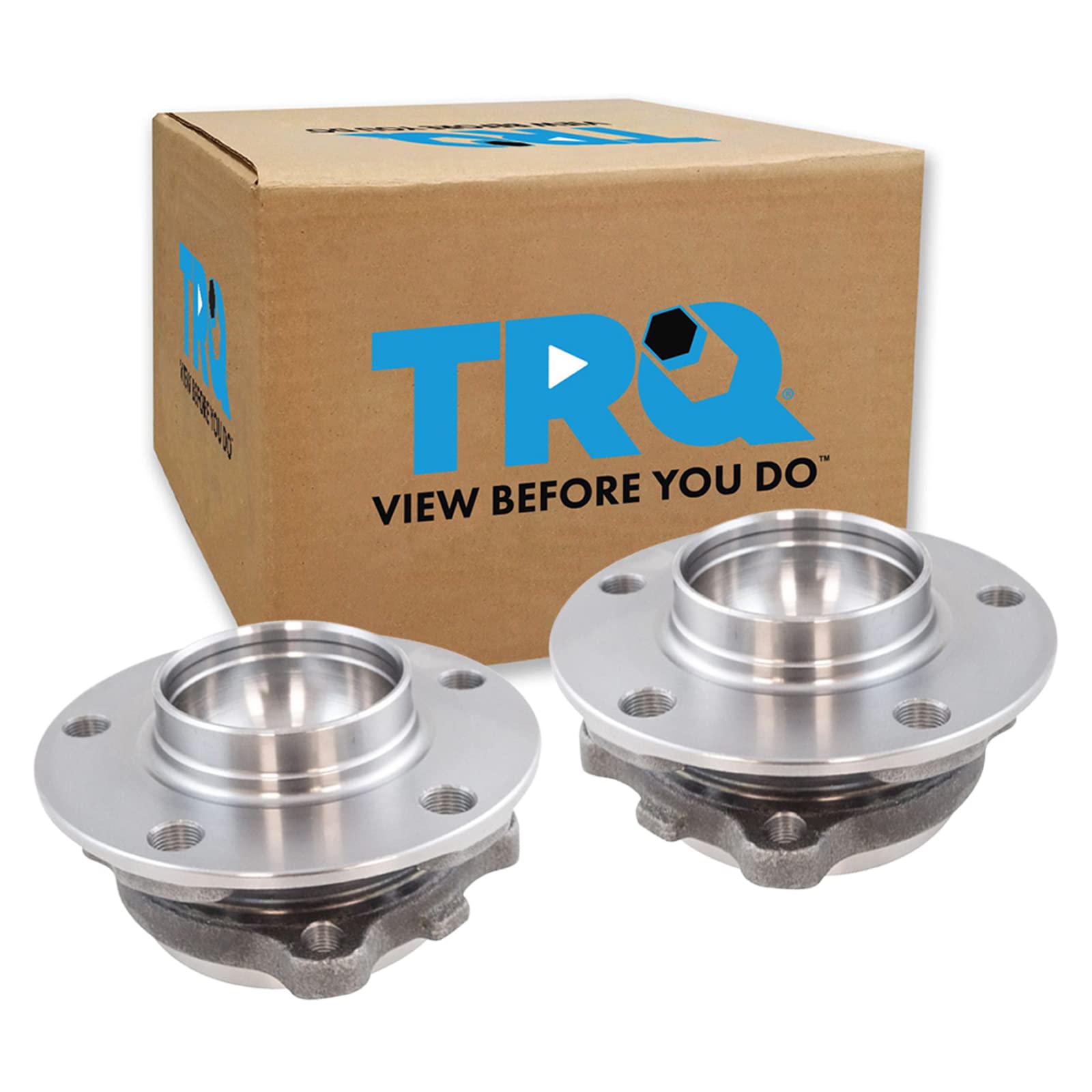 Trq Front Wheel Bearing & Hub Assembly Lh Rh Pair For Bmw 5 6 7 Series Alpina