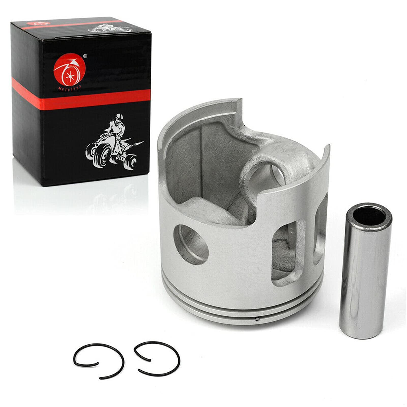 Moto1988 Standard 68Mm Piston Gasket Kit And Ring For Yamaha G1 2-Cycle Gas Golf Cart 1978-1989 J10-11631-00-96 J10-11610-00-00