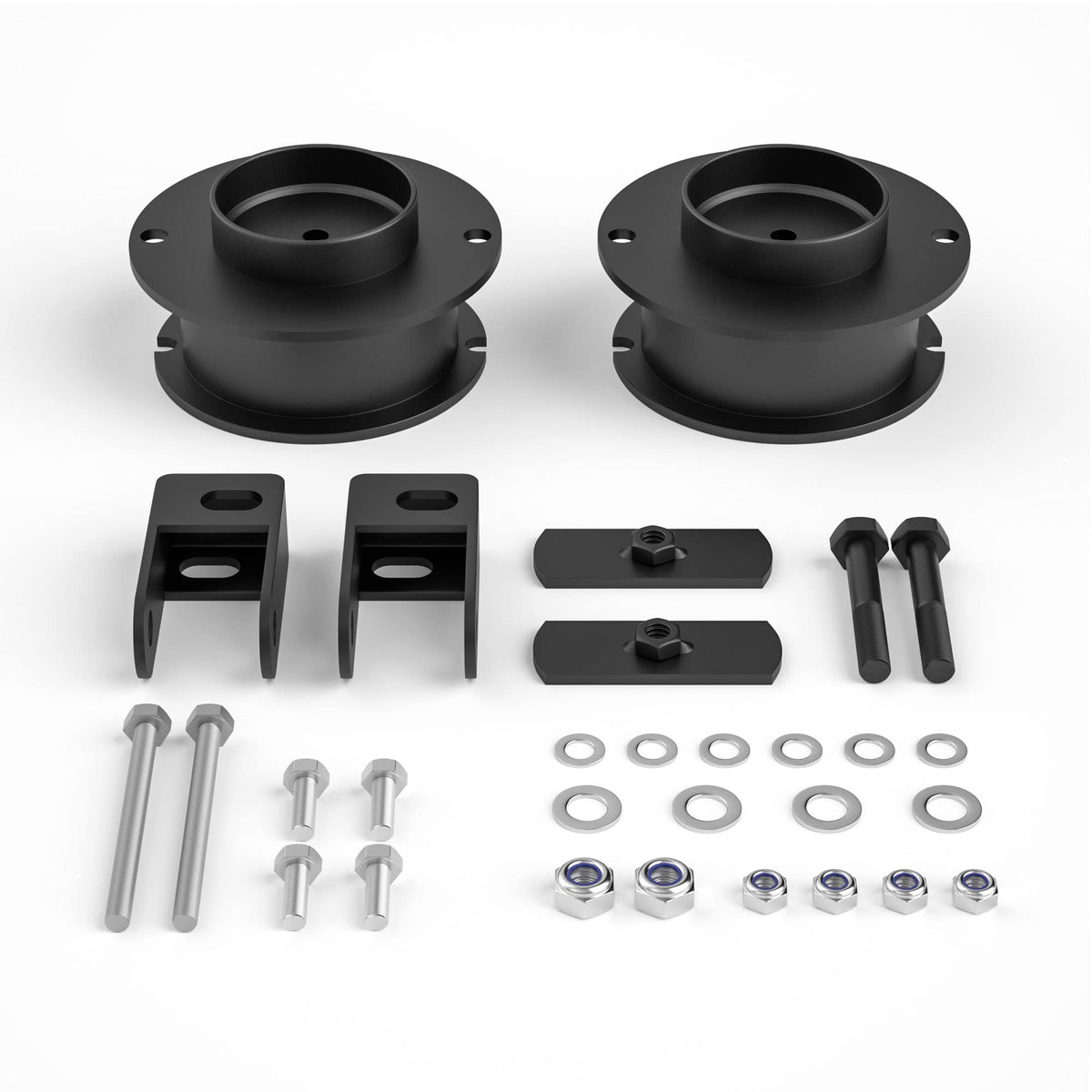 2.5'' Front Leveling Kit For 2014-2022 Ram 2500 4Wd, 2013-2022 Ram 3500 4Wd, 2.5 Inch Leveling Lift Kits Spring Strut Spacers With Shock Relocation Brackets Compatible With Ram 2500 3500 4Wd