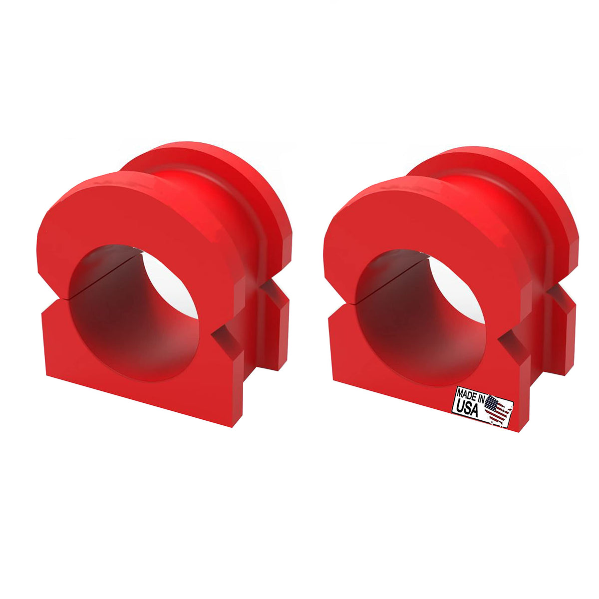 PAIR Front Sway Bar CODE RED EXTREME Bushing Kit FITS Escalade, Silverado, Avalanche, Suburban, Tahoe, Sierra, Yukon, 2007-2020 