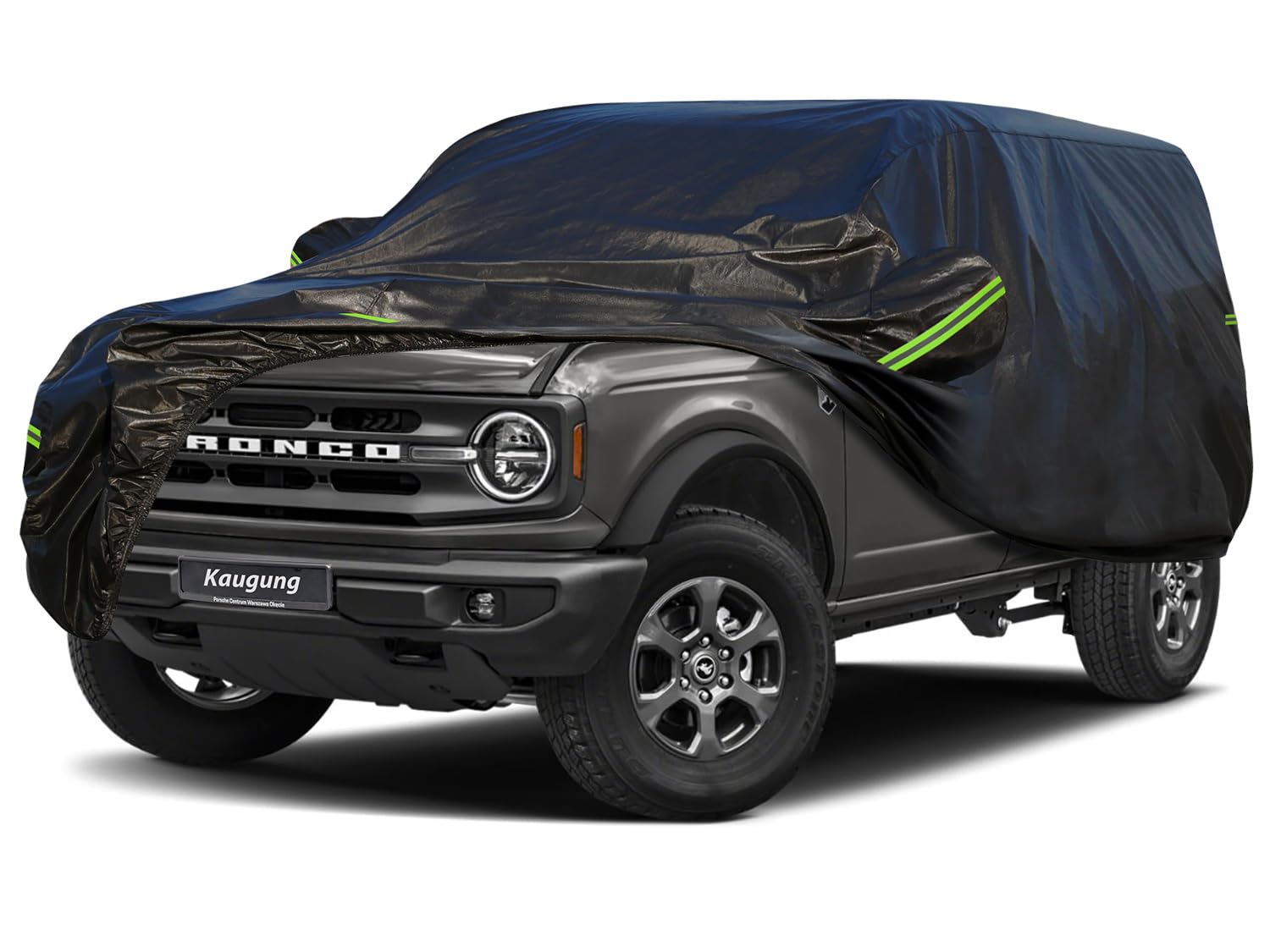 Koukou Waterproof Suv Car Cover Suitable For Ford Bronco 4 Door From 2020 To 2025, 7 Layers Windproof All Weather Waterproof Out