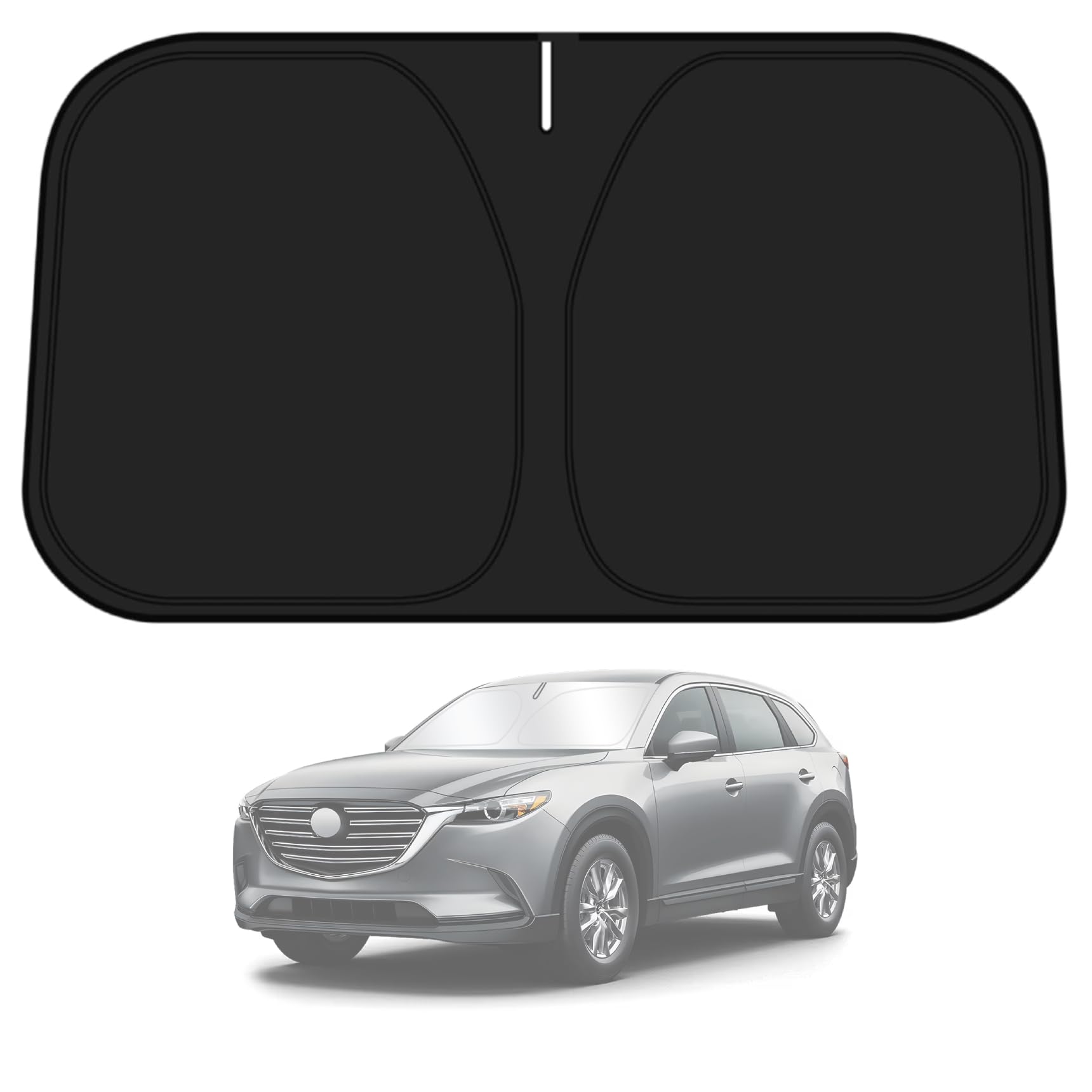 D-Lumina Windshield Sun Shade For Mazda Cx-9 2016-2025 Cx9 Accessories, Front Window Sunshade Sun Visor Protector Block Uv Rays
