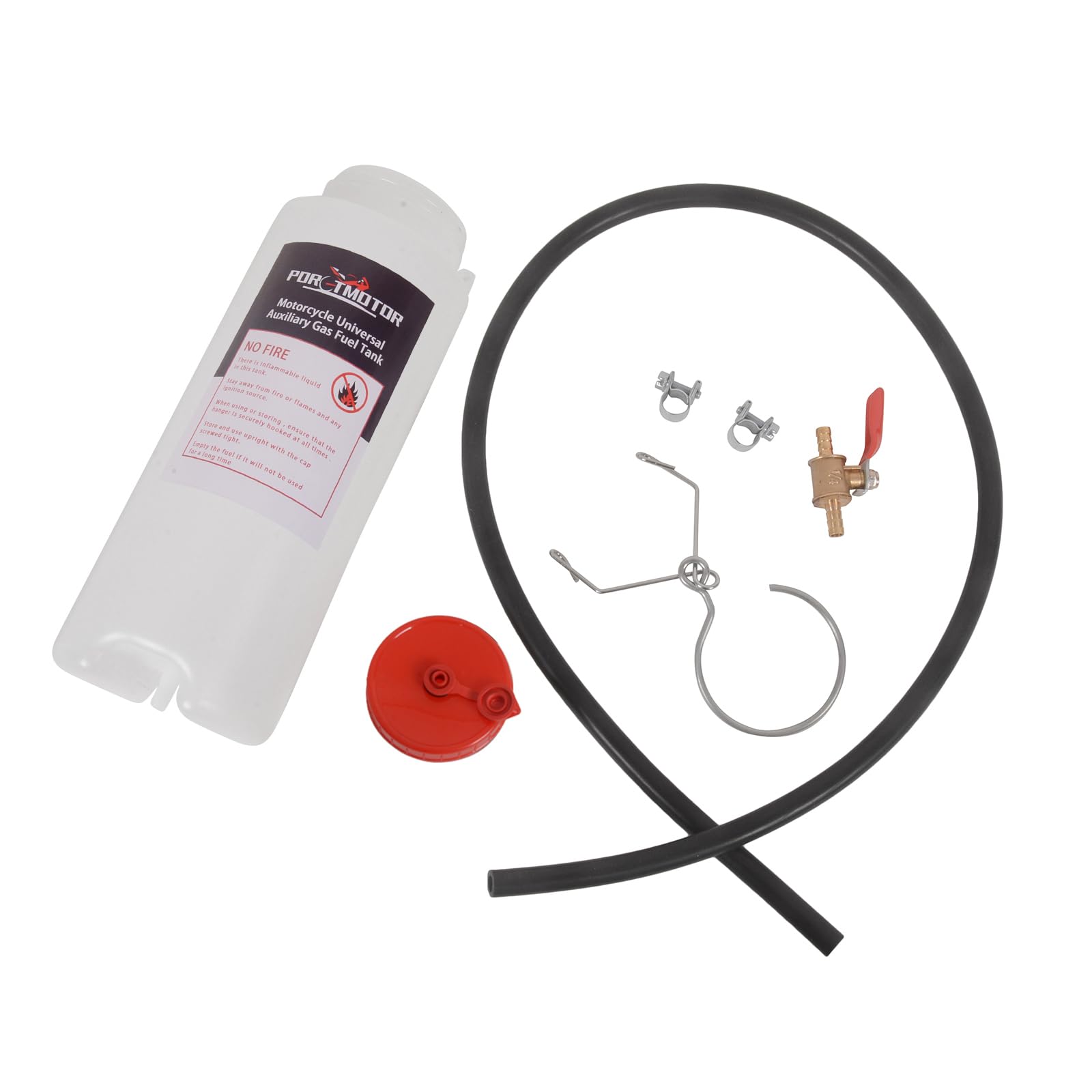 Porotmotor Auxiliary Fuel Tank (1L Ventilated) - Temporary Oil Supply Tool for Small Engine Maintenance & Carburetor Tuning