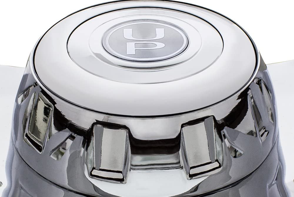 United Pacific 88139 - Steering Wheel - 18&quot; Chrome Flame Steering Wheel With Hub For Peterbilt 1998-2005, Kenworth 2001