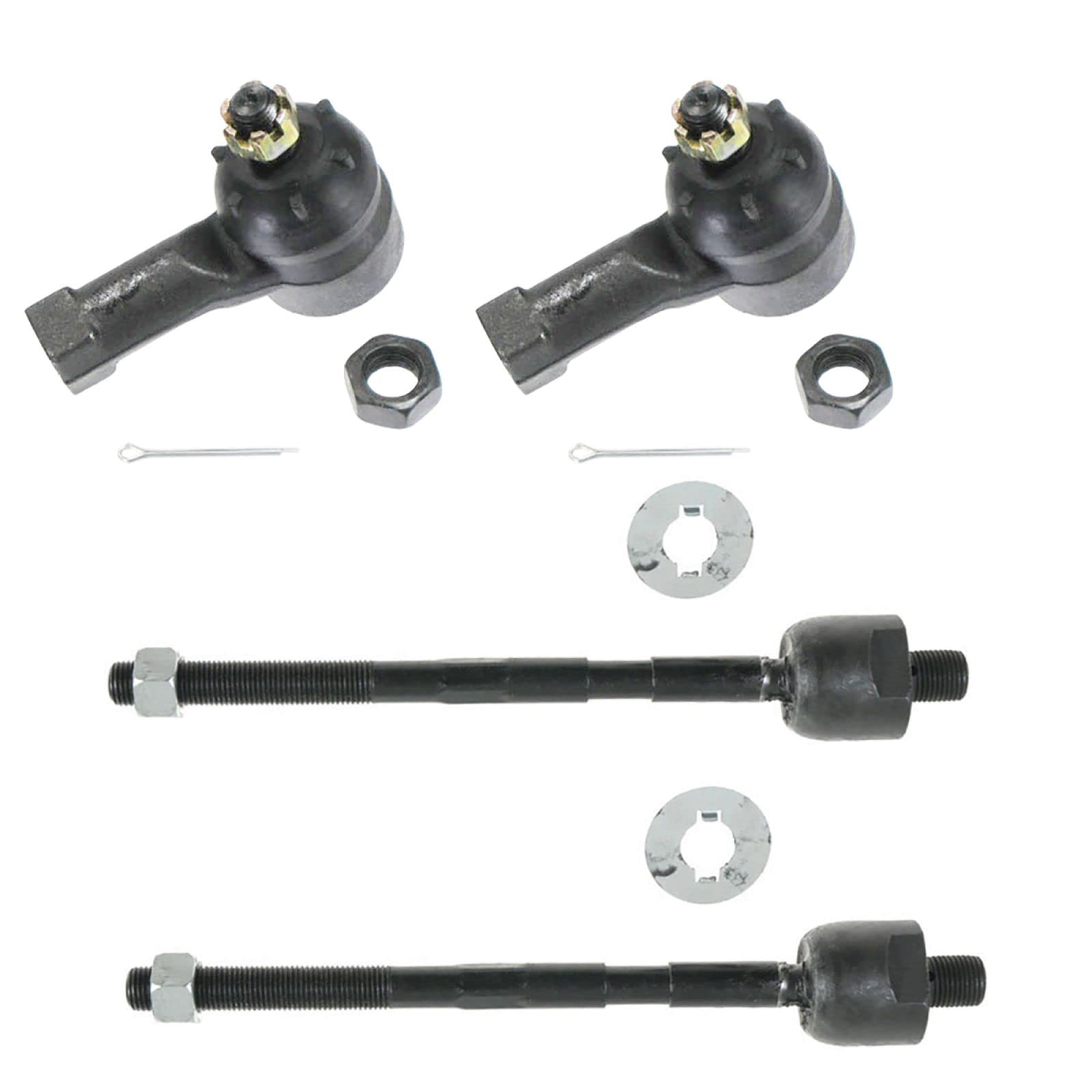 Trq Front Tie Rod Set Compatible With 1995-2000 Chrysler Sebring Dodge Avenger 1995-1998 Eagle Talon 1995-1999 Mitsubishi Eclips